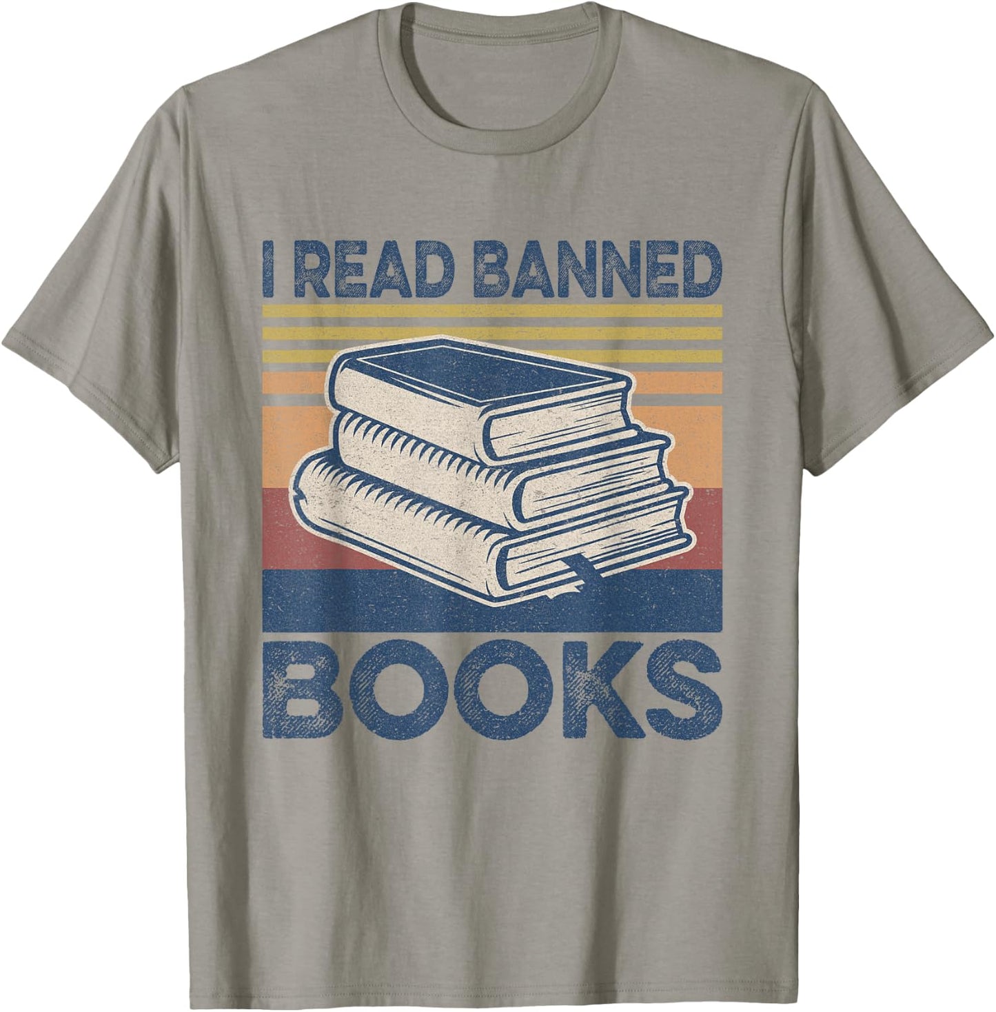 I Read Banned Books Week Librarian Freedom Reader Nerd Men T-Shirt - T-Shirt | Sand