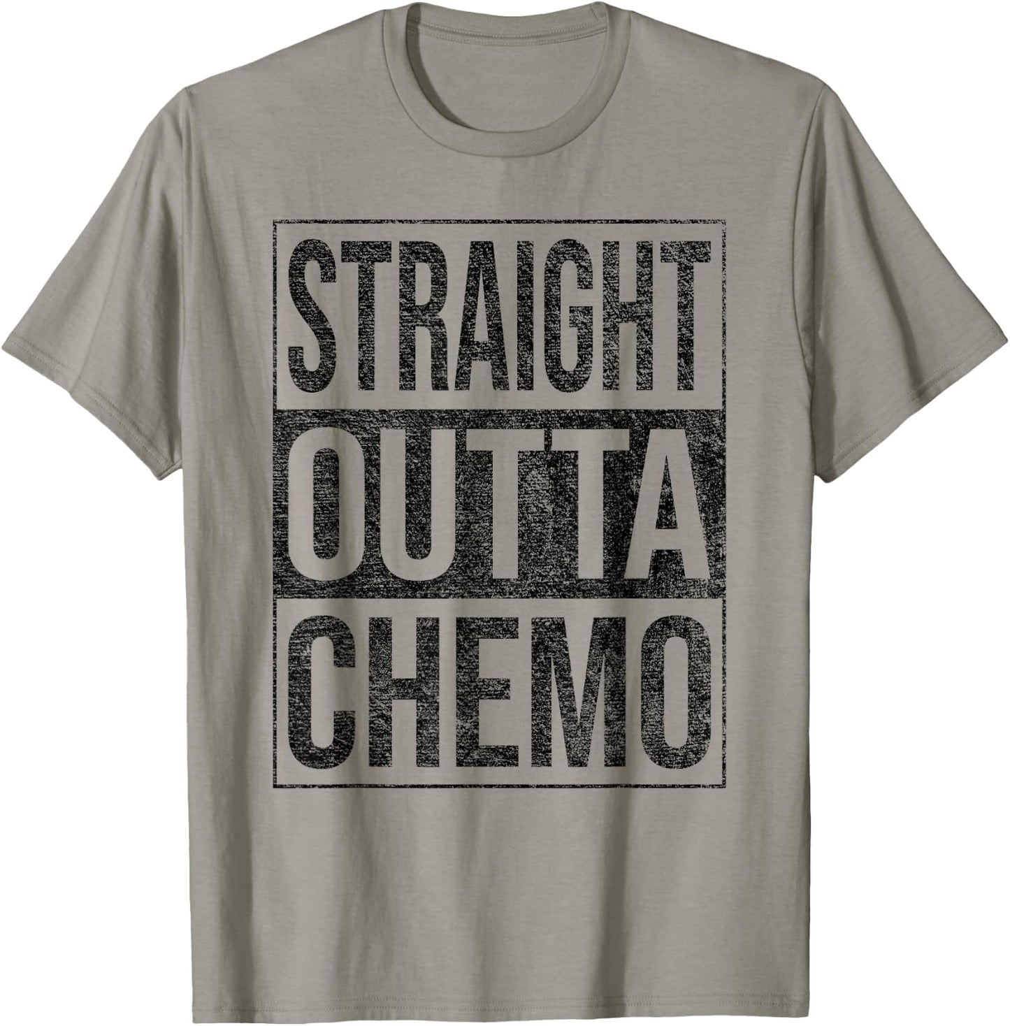 Straight Outta Chemo Chemotherapy Cancer Treatment T-Shirt - T-Shirt | Sand