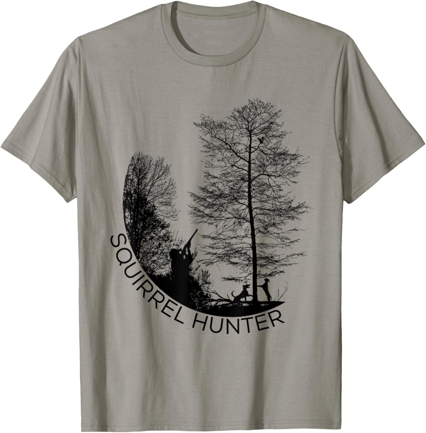 Squirrel Hunter - Feist and Cur Hunting Dogs T-Shirt - T-Shirt | Sand