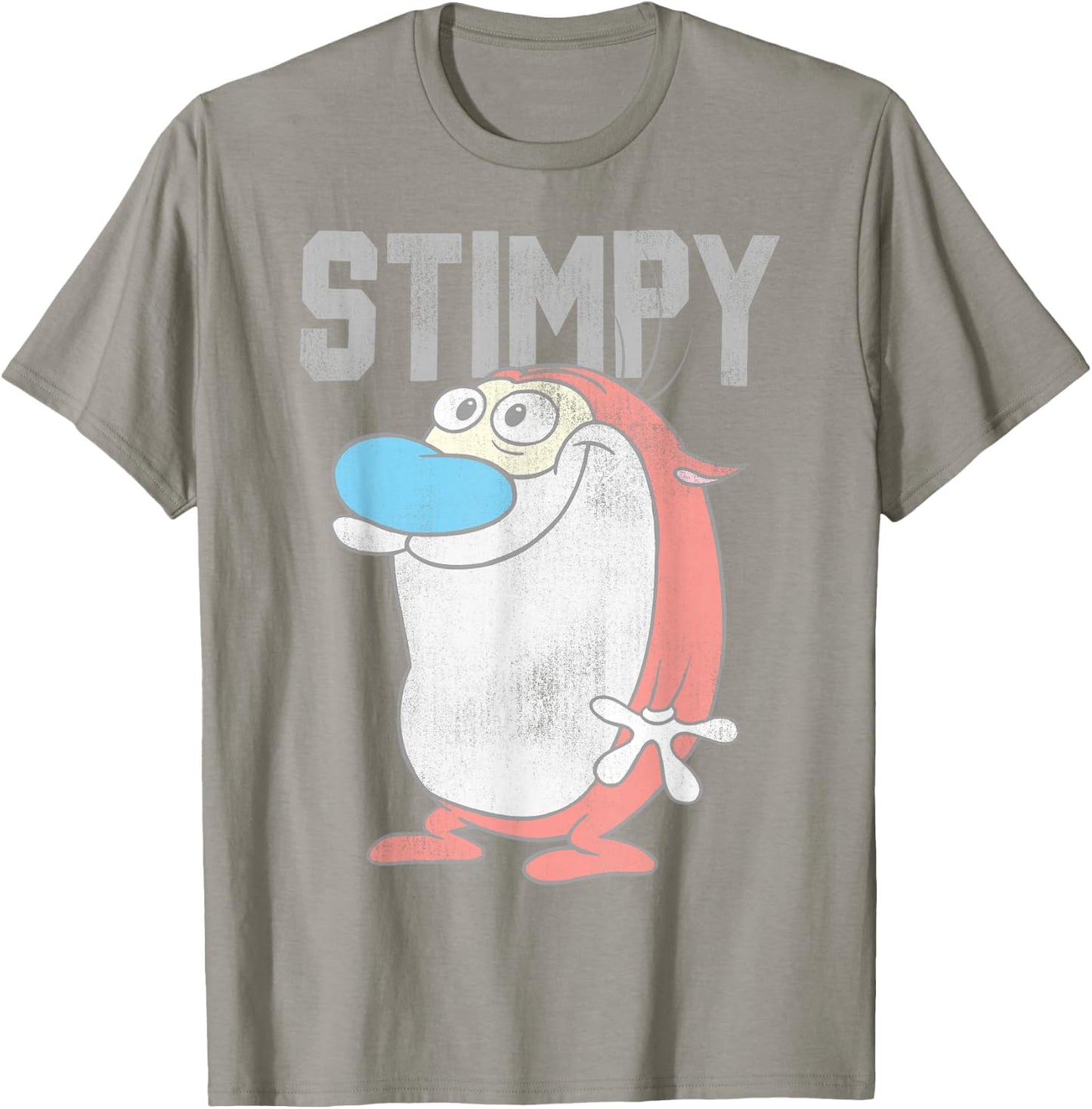 Ren and Stimpy College Stimpy T-Shirt - T-Shirt | Sand