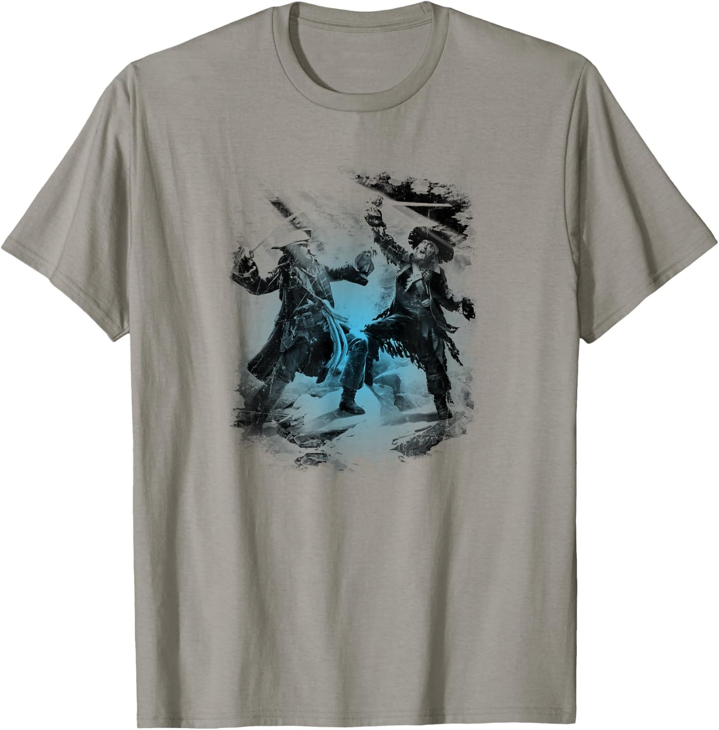 Disney Pirates of The Caribbean Jack Sparrow Hector Barbossa T-Shirt - T-Shirt | Sand