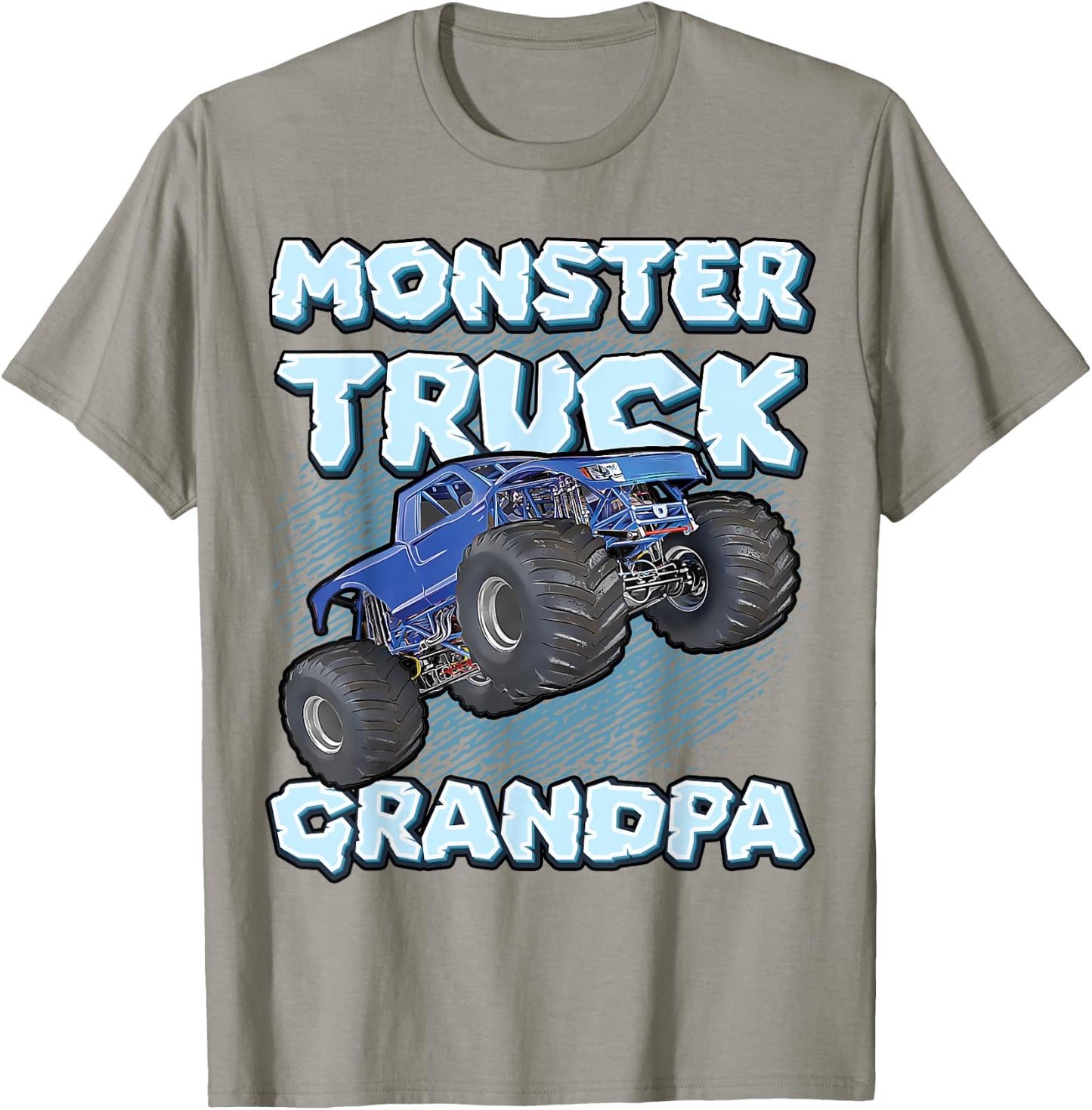 Monster Truck Grandpa For Grandpas Funny Cool Monster Truck T-Shirt - T-Shirt | Sand