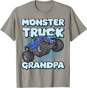 Monster Truck Grandpa For Grandpas Funny Cool Monster Truck T-Shirt - T-Shirt | Sand