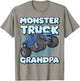 Monster Truck Grandpa For Grandpas Funny Cool Monster Truck T-Shirt - T-Shirt | Sand