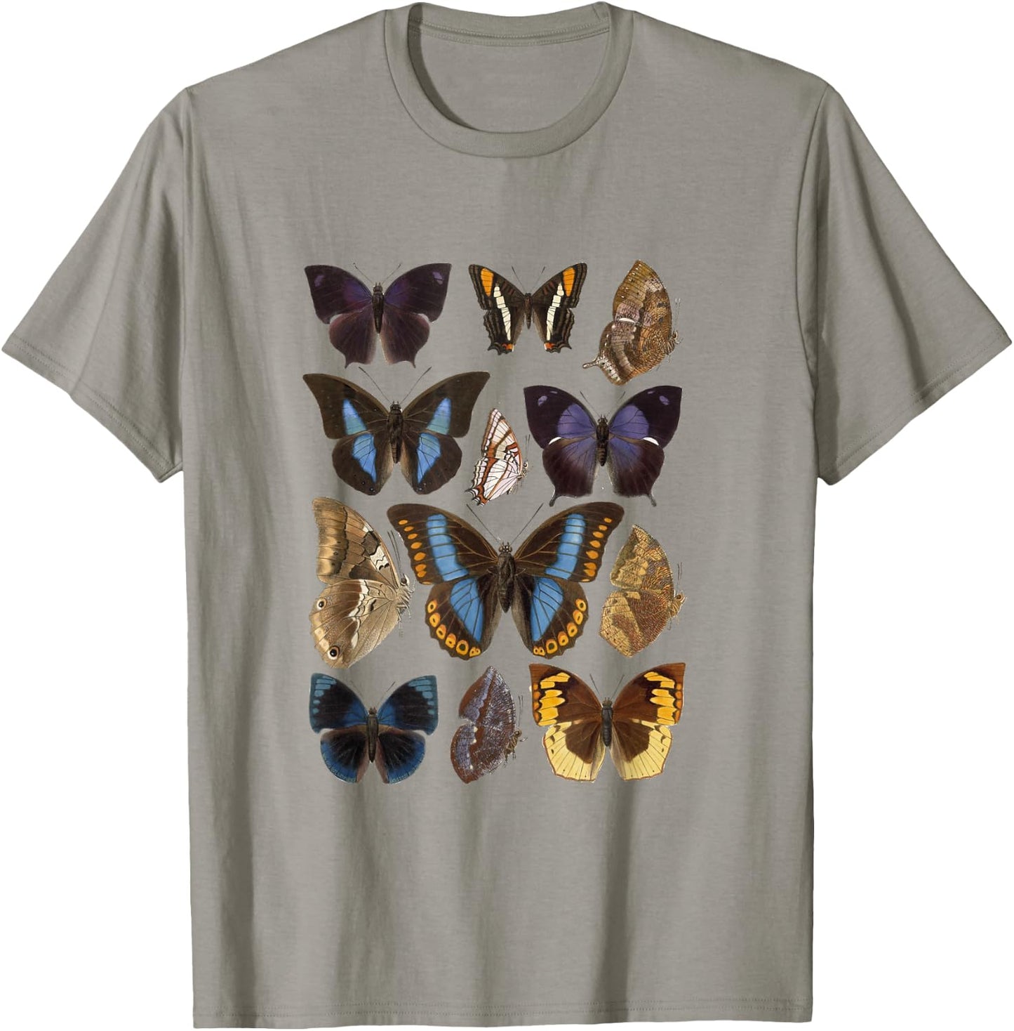 Vintage Botanical Butterfly Species T-Shirt - T-Shirt | Sand