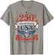 250th Anniversary USA Women Vintage Patriotic 1776 2026 T-Shirt - T-Shirt | Sand