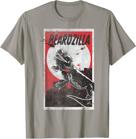 Beardzilla Bearded Dragon Pet Funny Lizard T-Shirt - T-Shirt | Sand