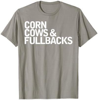 Corn Cows & Fullbacks Funny Queto T-Shirt - T-Shirt | Sand