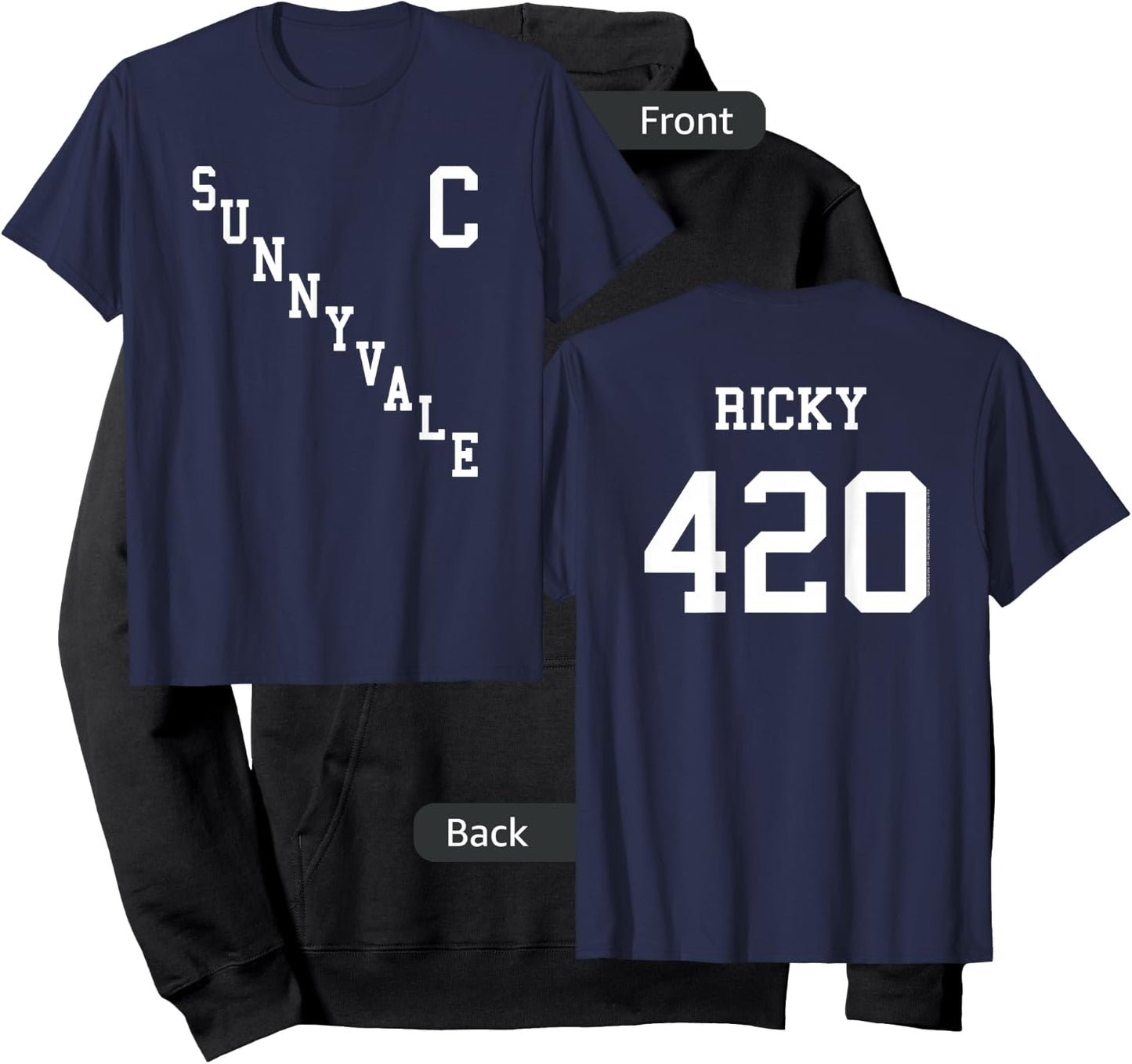 Trailer Park Boys Sunnyvale Hockey Jersey Front & Back Hoodie - Hoodie | Black
