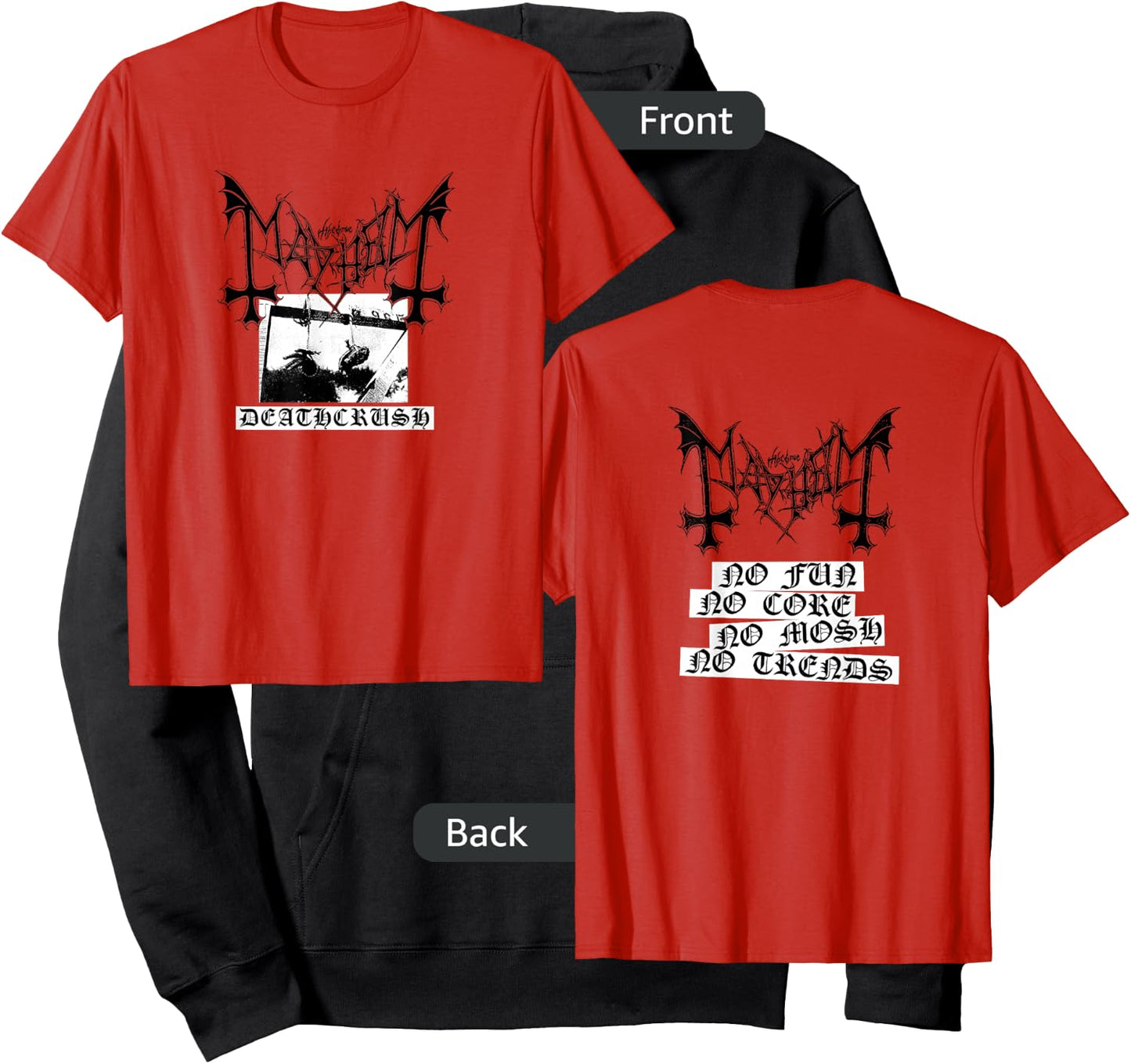 Mayhem - Official Merchandise - Deathcrush Hoodie - Hoodie | Black