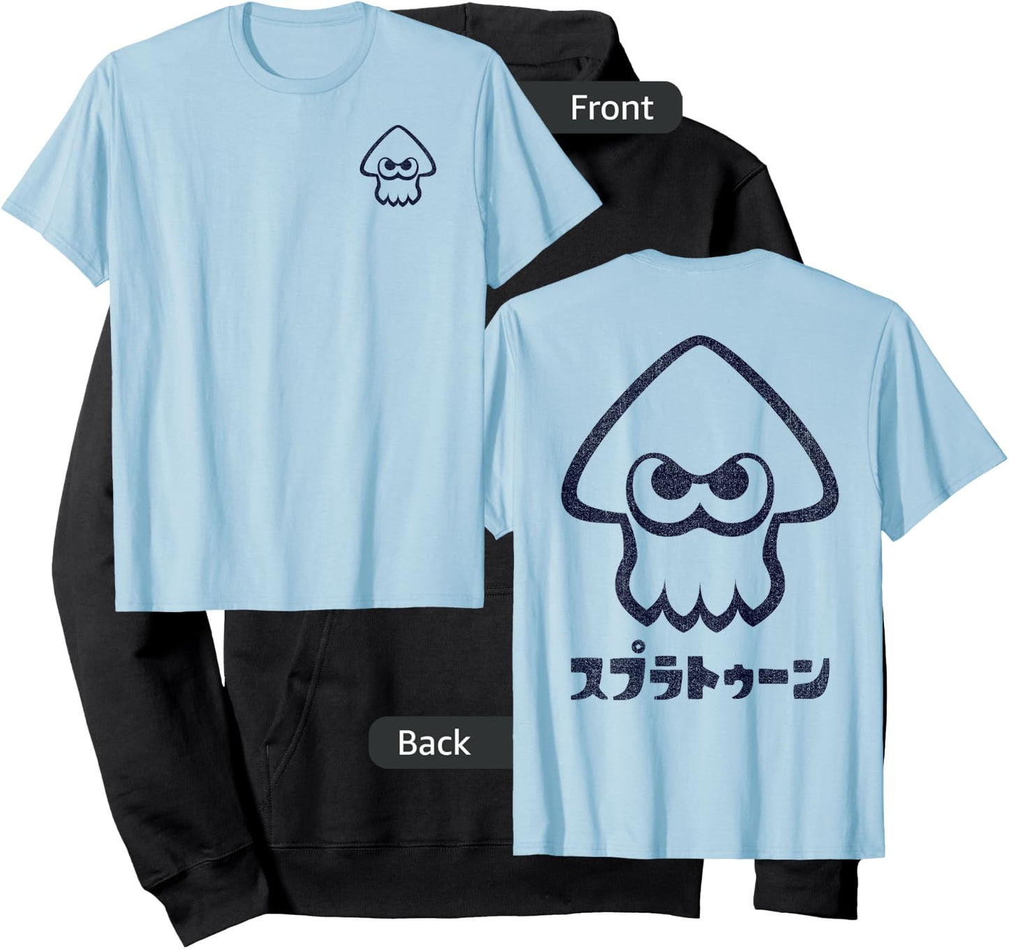 Nintendo Splatoon Squid Left Chest Graphic Hoodie - Hoodie | Black