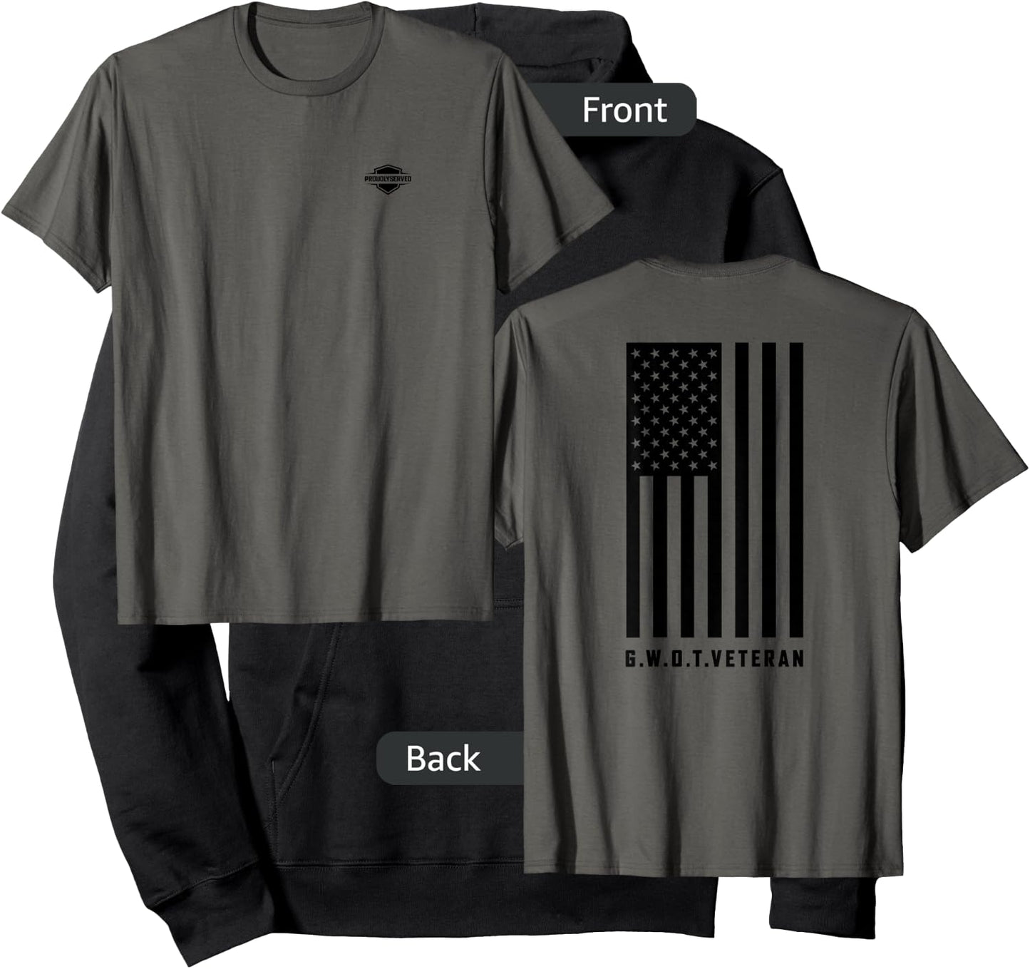 "Global War on Terror - G.W.O.T. Veteran" Hoodie - Hoodie | Black