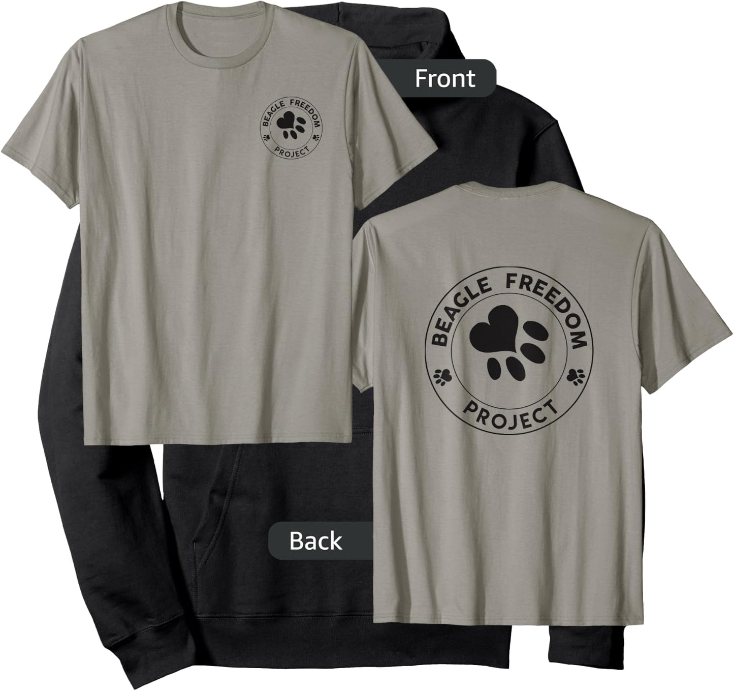 Beagle Freedom Project- Rescue Dogs- Free the beagles Hoodie - Hoodie | Black