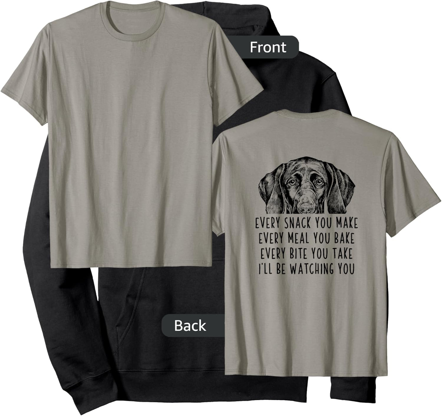 Every snack you make Every meal you bake GSP (Back Print) Hoodie - Hoodie | Black
