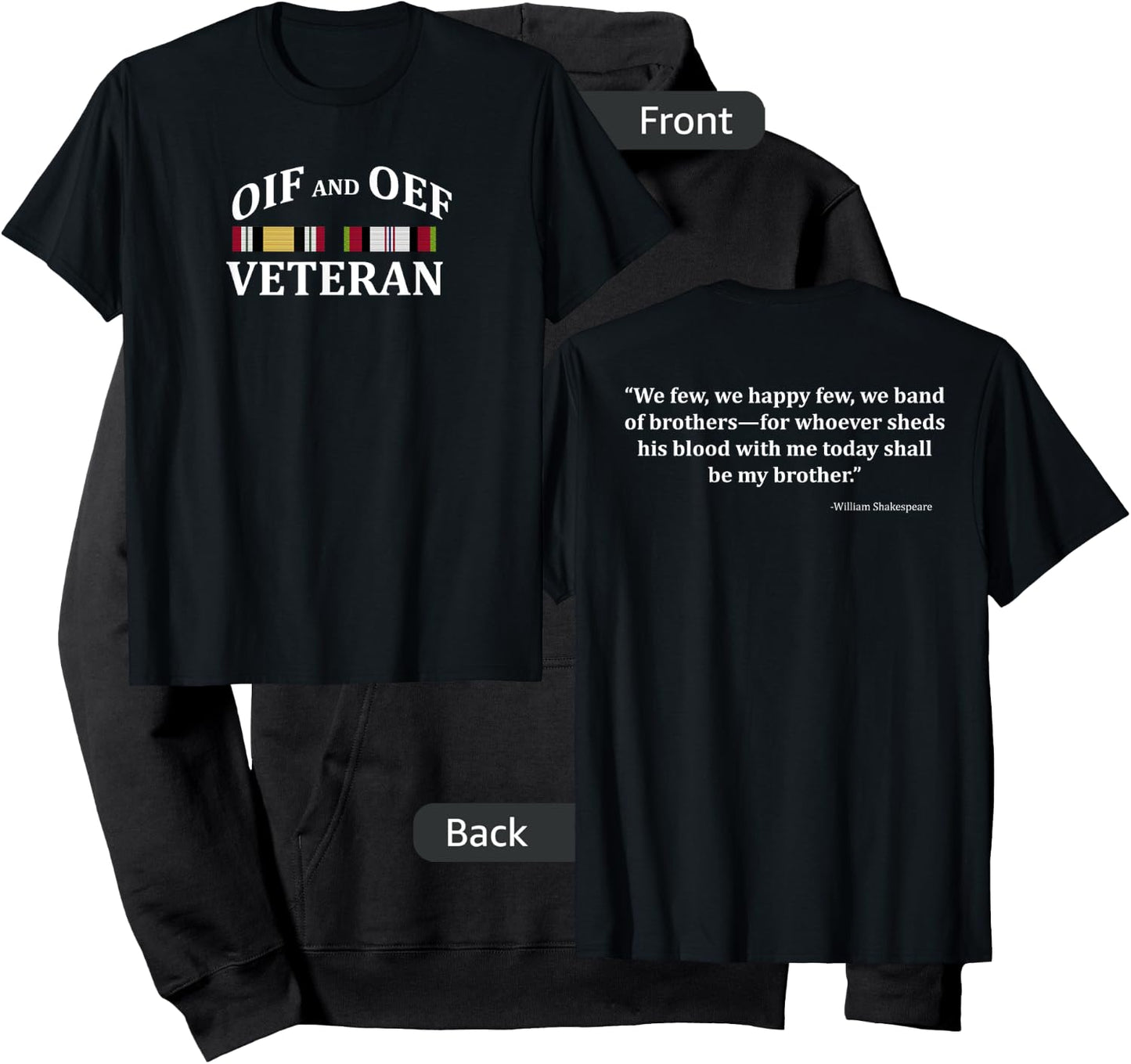 OIF and OEF Veteran Veteran's Day Hoodie - Hoodie | Black
