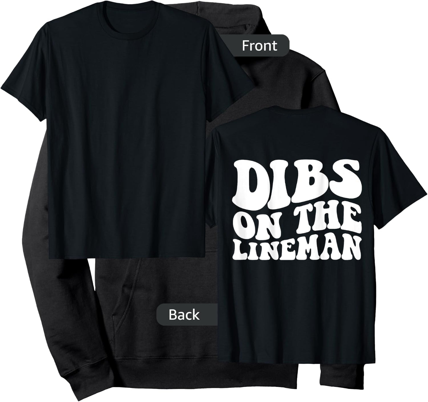 Dibs on the Lineman Hoodie - Hoodie | Black