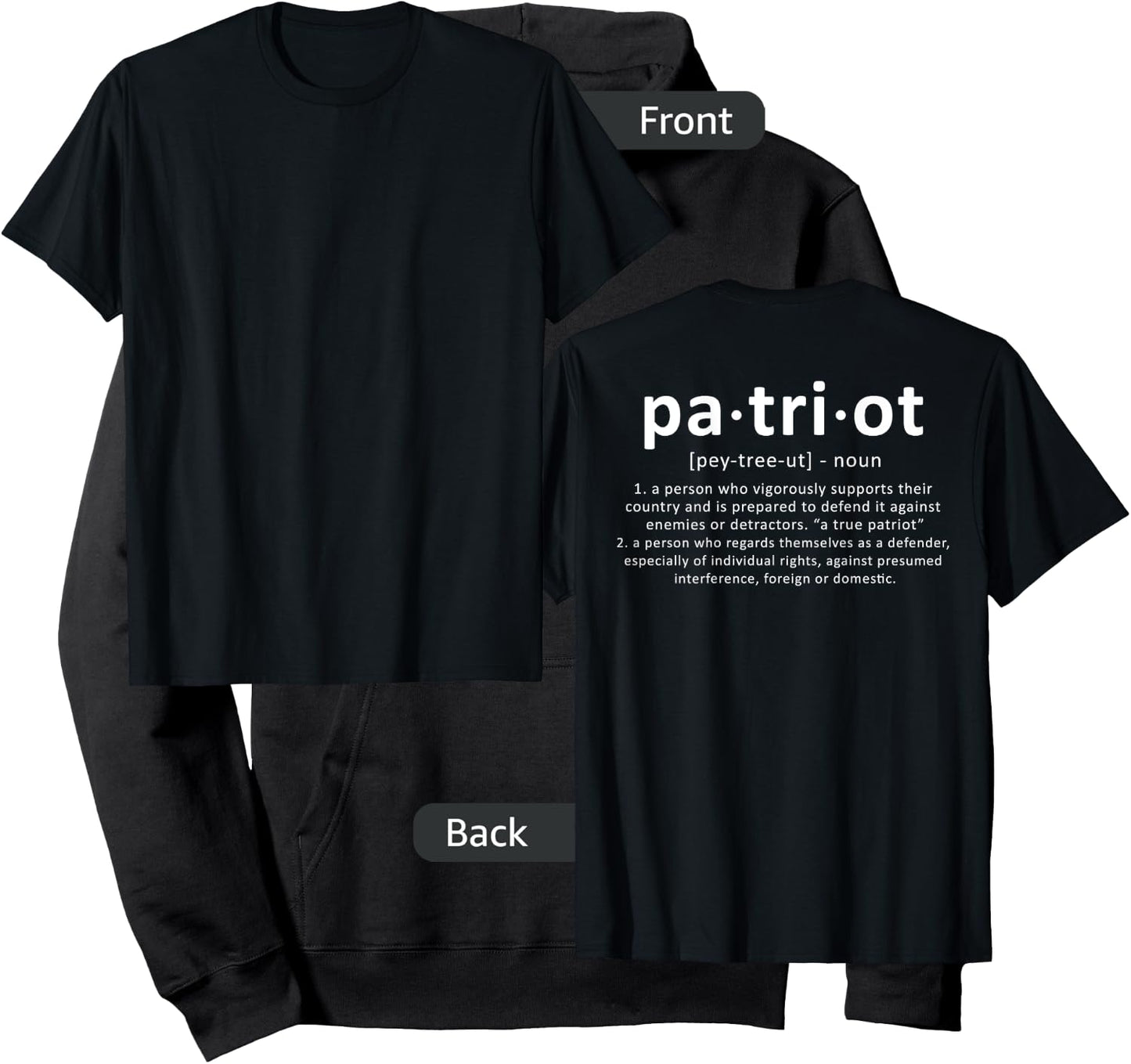 Patriot Definition Hoodie - Hoodie | Black