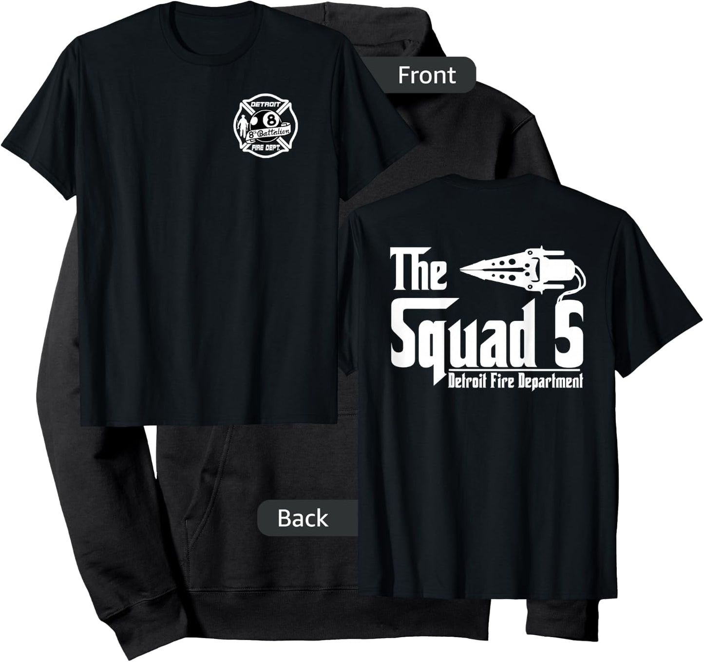 The Squad 5 Detroit Fire Department by JaySinMyers Hoodie - Hoodie | Black