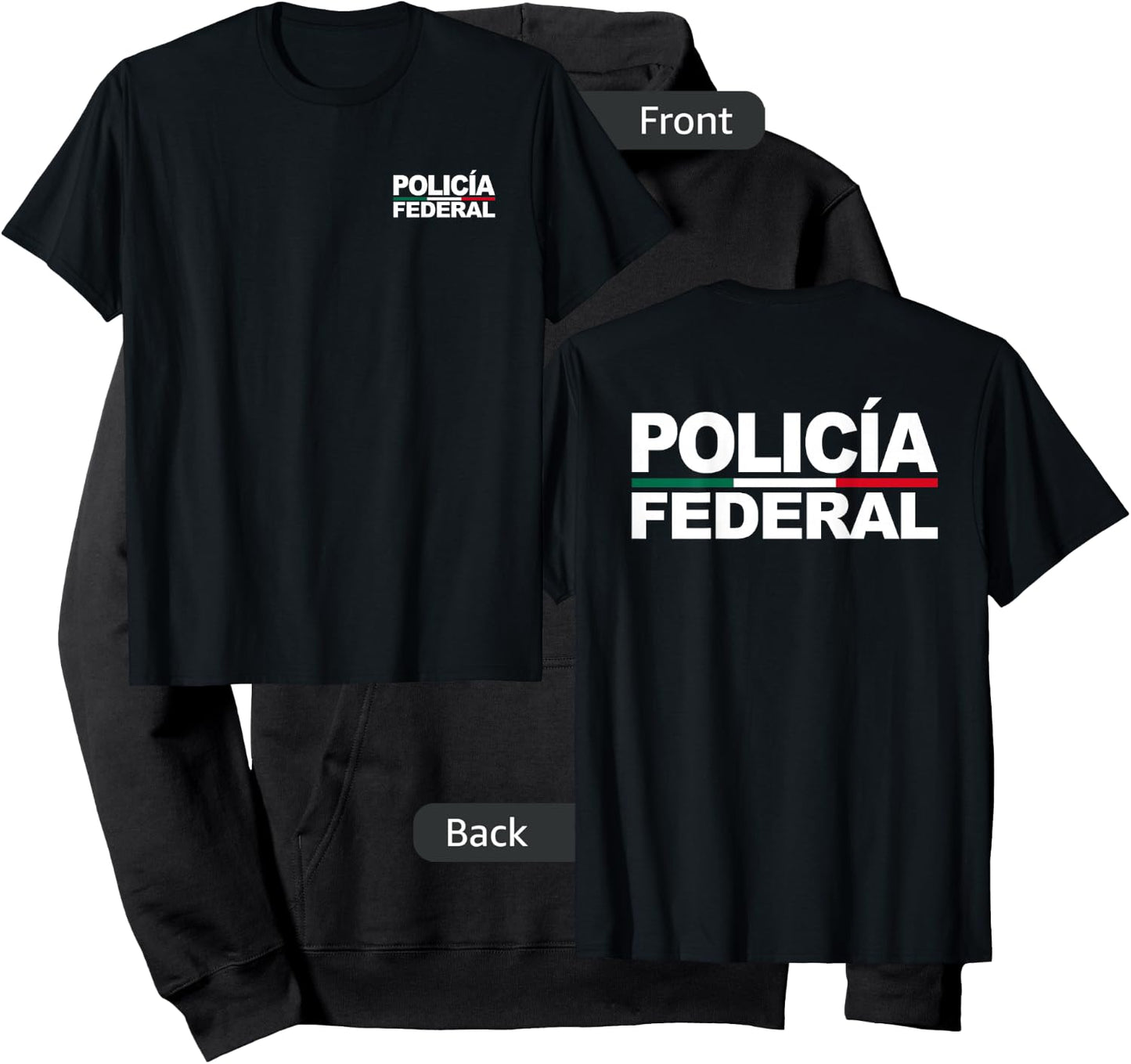 Mexico Policia Federal Mexican Police Law Costume Hoodie - Hoodie | Black
