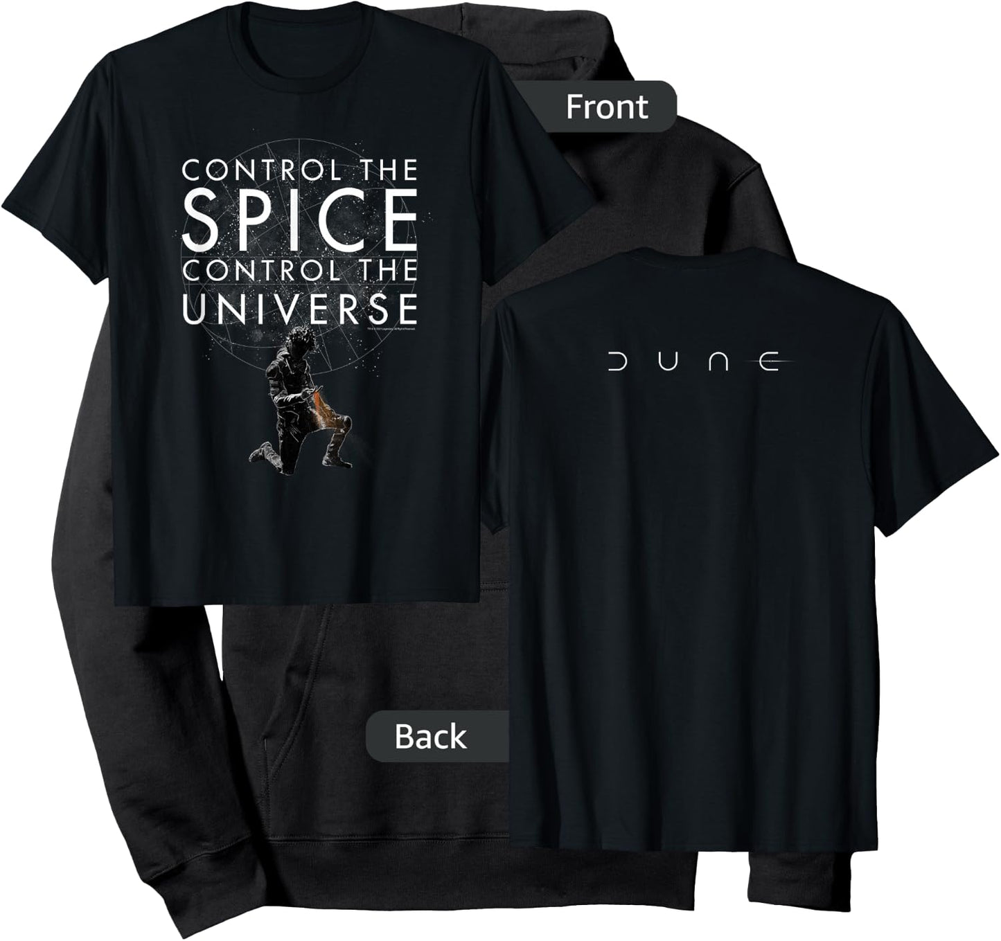 Dune (2021) - Control The Spice, Control The Universe Black Hoodie - Hoodie | Black