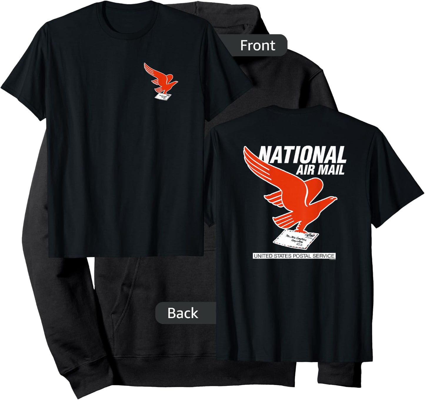USPS National Air Mail Logo Hoodie - Hoodie | Black