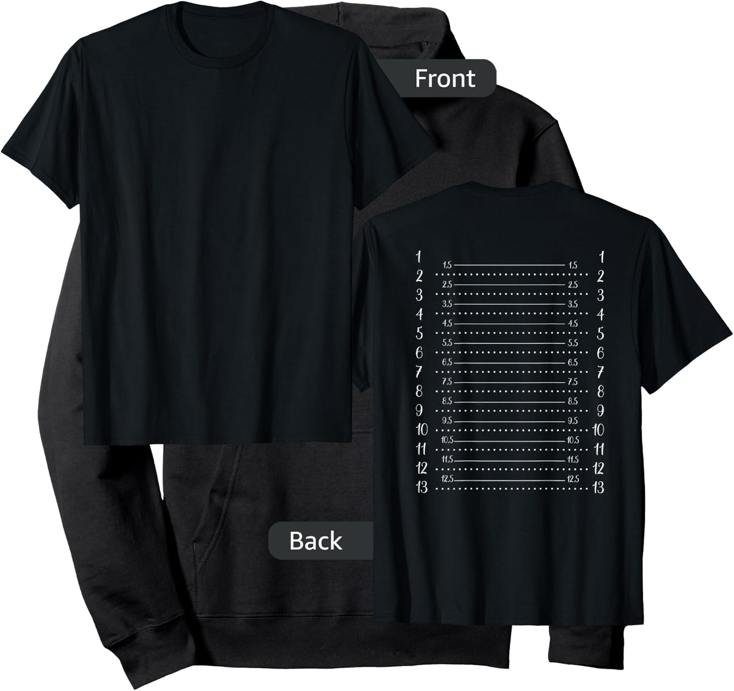 Hair Length Chart Hair Check Hoodie - Hoodie | Black