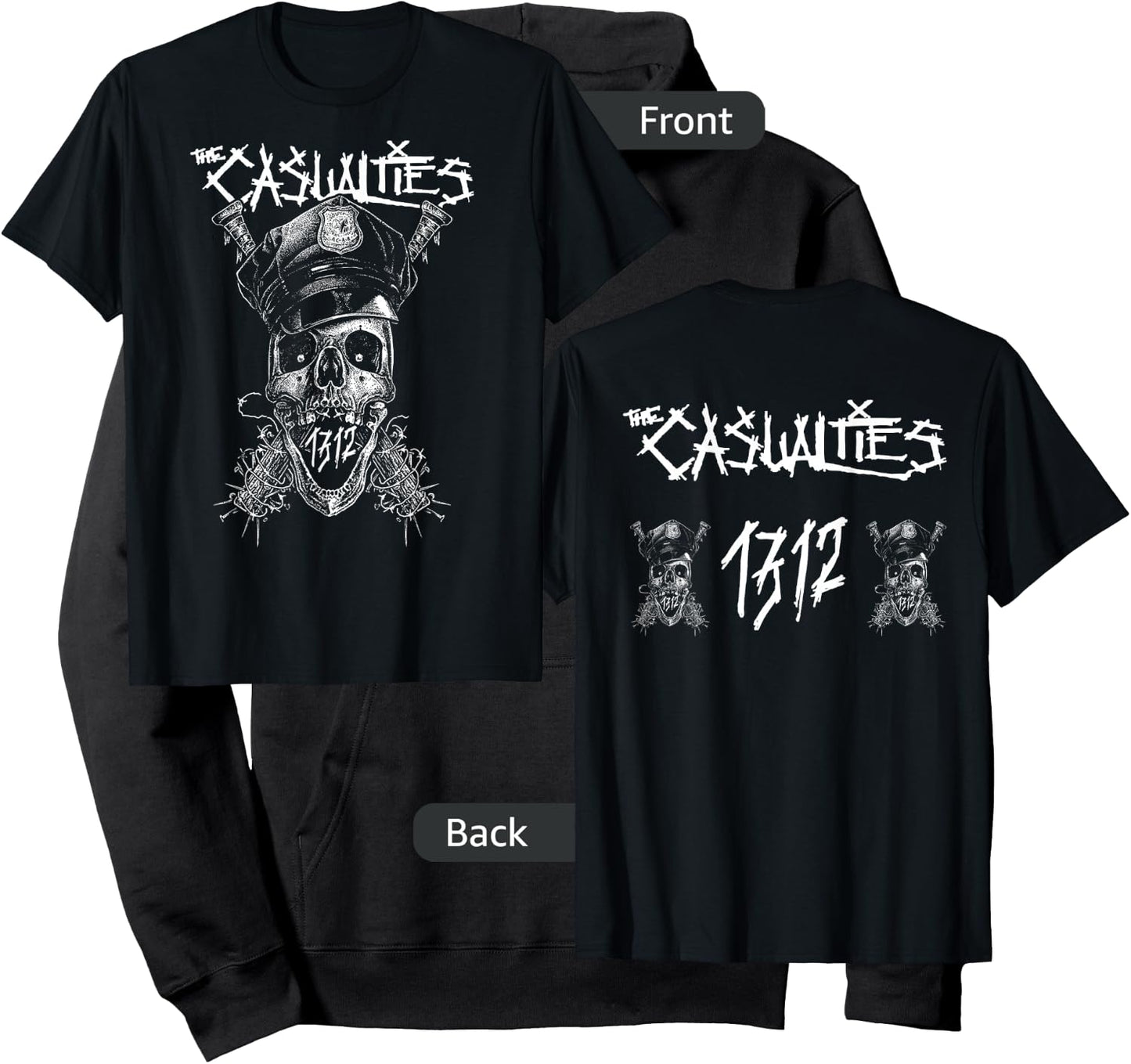 The Casualties - 1312 - Official Merchandise Hoodie - Hoodie | Black