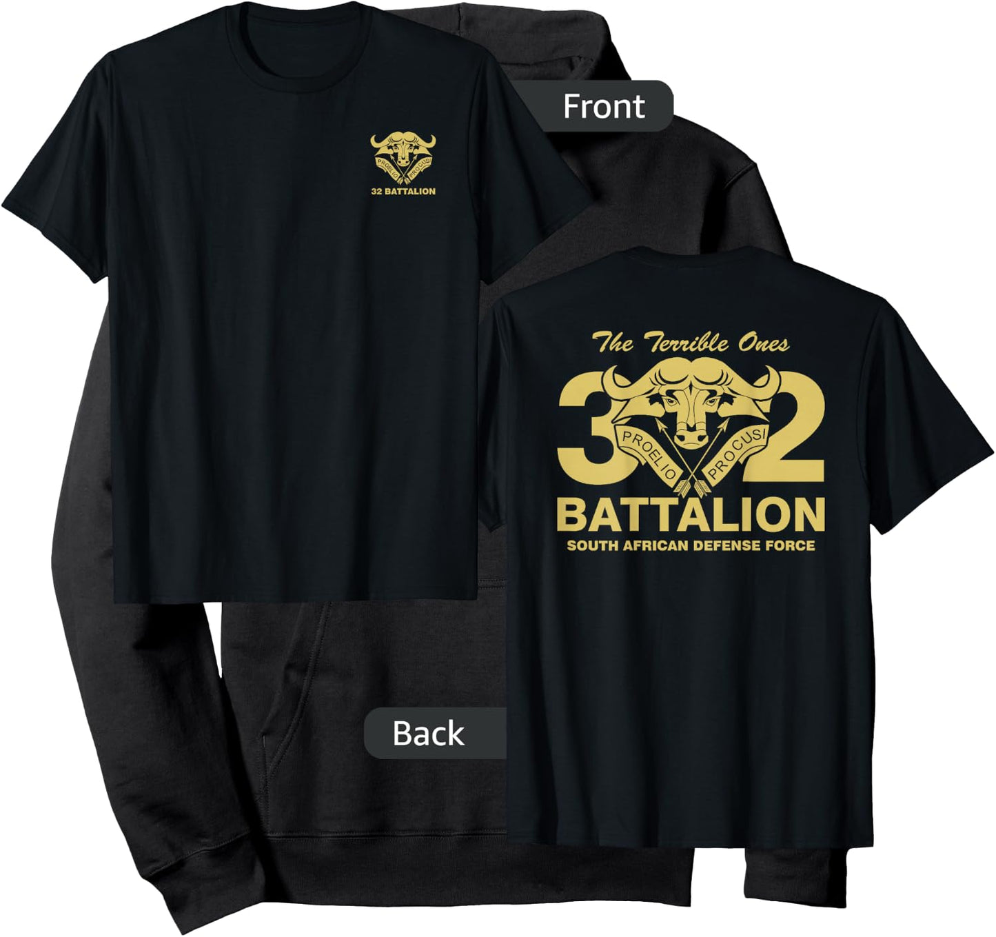 Buffalo 32 Battalion South African Army Hoodie - Hoodie | Black