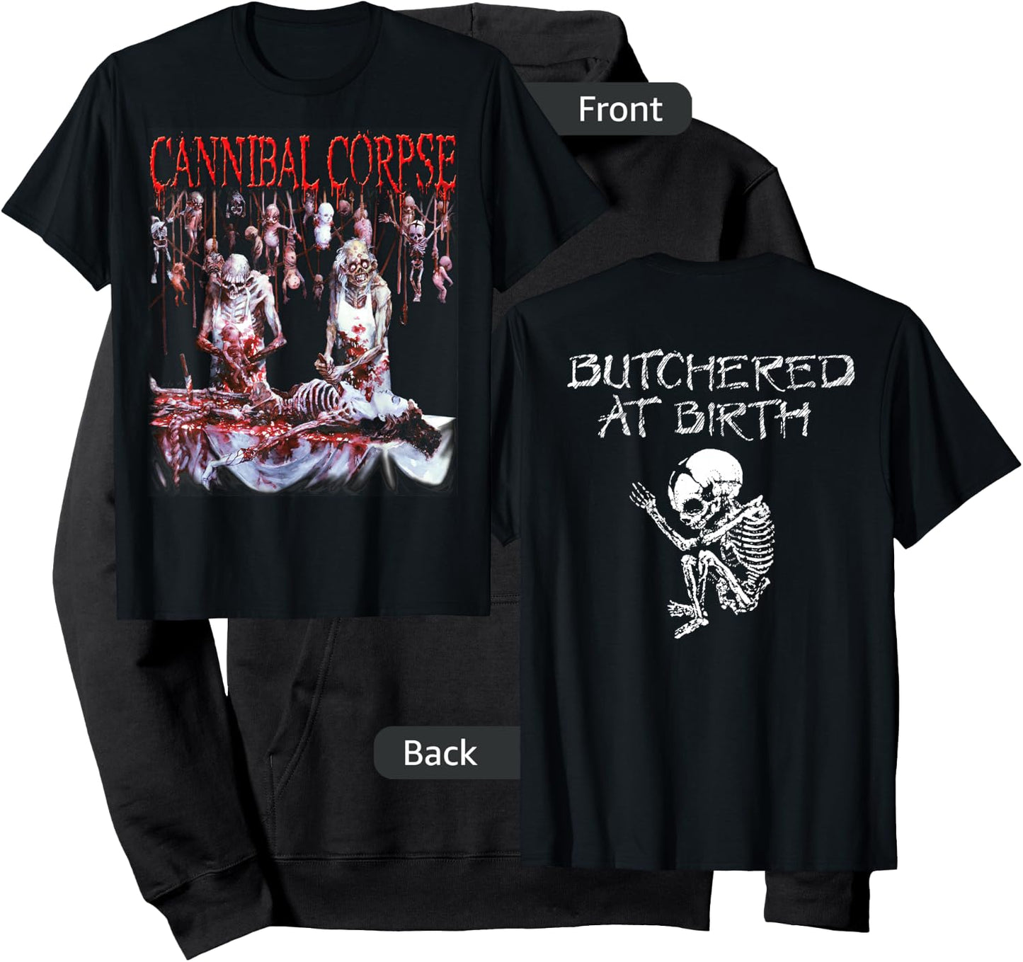 Cannibal Corpse- Official Merchandise - Butchered At Birth Hoodie - Hoodie | Black