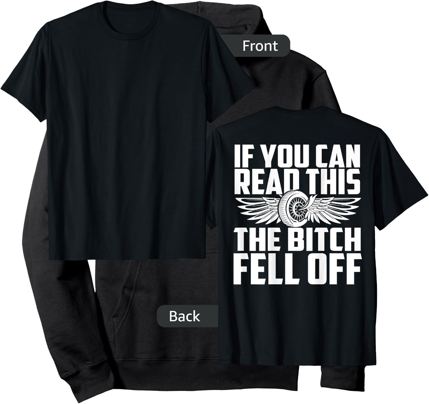 If You Can Read This The Bitch Fell Off Hoodie - Hoodie | Black
