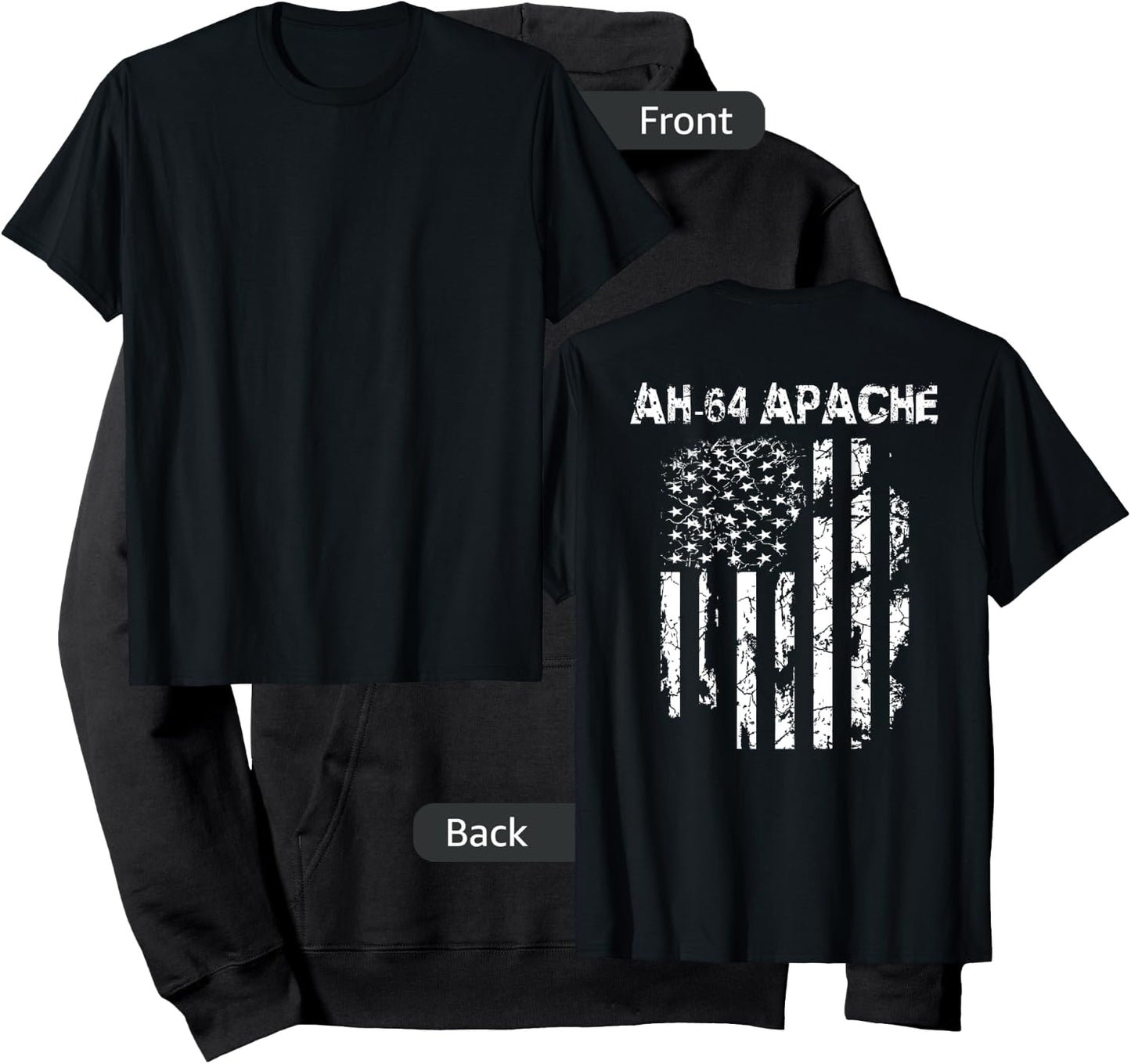 AH-64 Apache Attack Helicopter Pilot Military Hoodie - Hoodie | Black