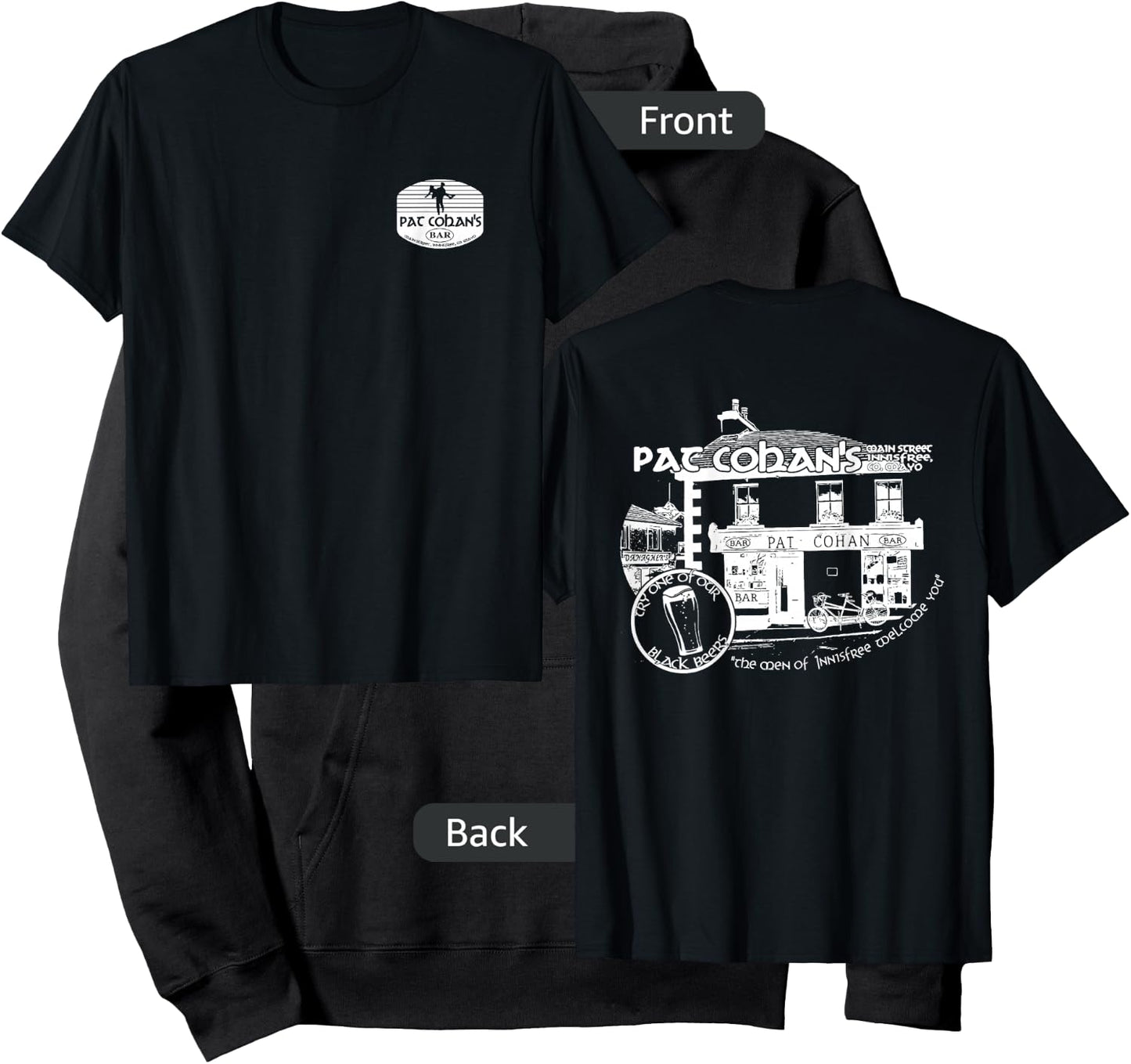 Quiet Man Movie - Cohan's Irish Pub Souvenir Hoodie - Hoodie | Black