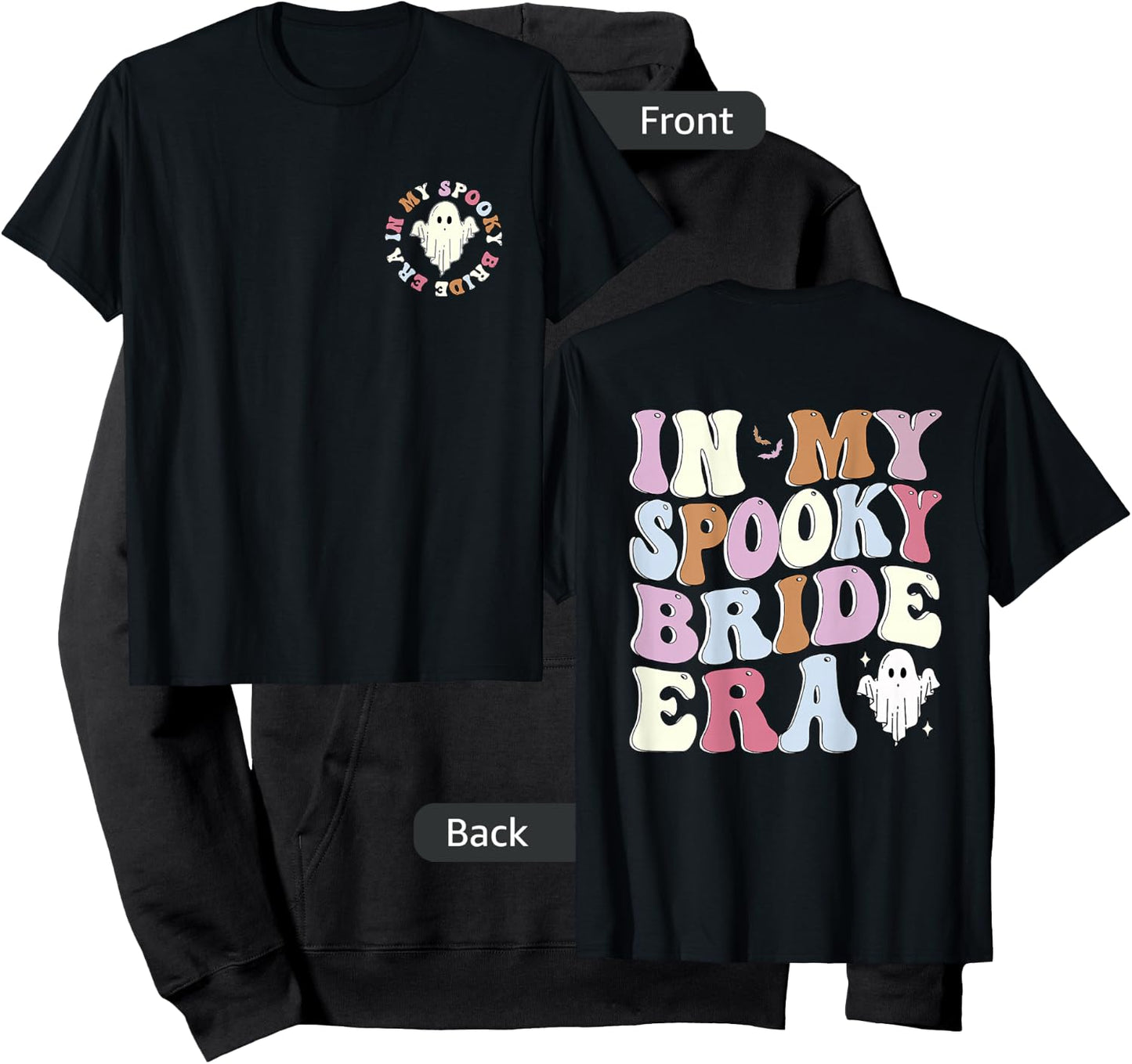 Groovy In My Spooky Bride Era 2 Sided Hoodie - Hoodie | Black