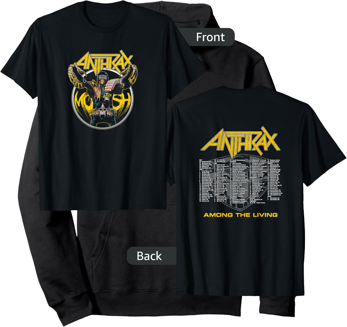 Anthrax - Judge Death Mosh Hoodie - Hoodie | Black
