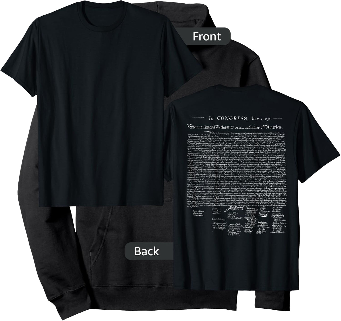 Declaration of Independence Hoodie - Hoodie | Black