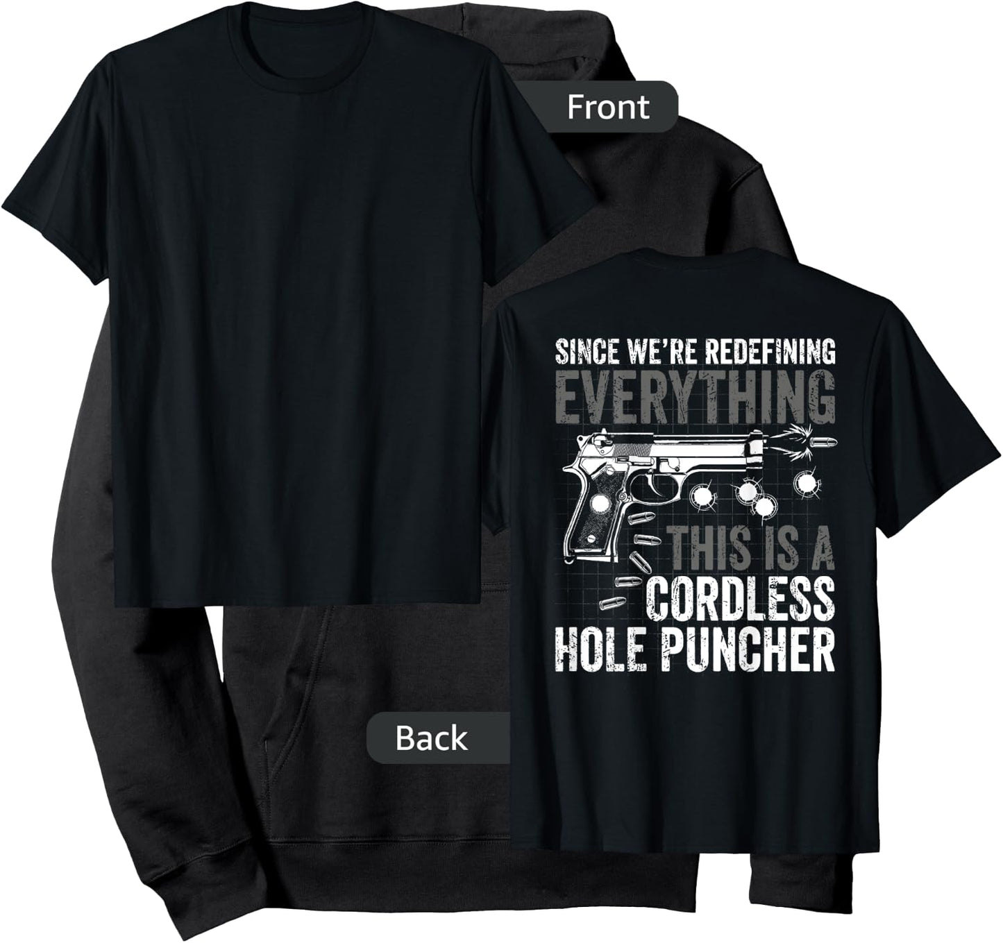 Since We Are Redefining Everything Now Gun Rights (on back) Hoodie - Hoodie | Black