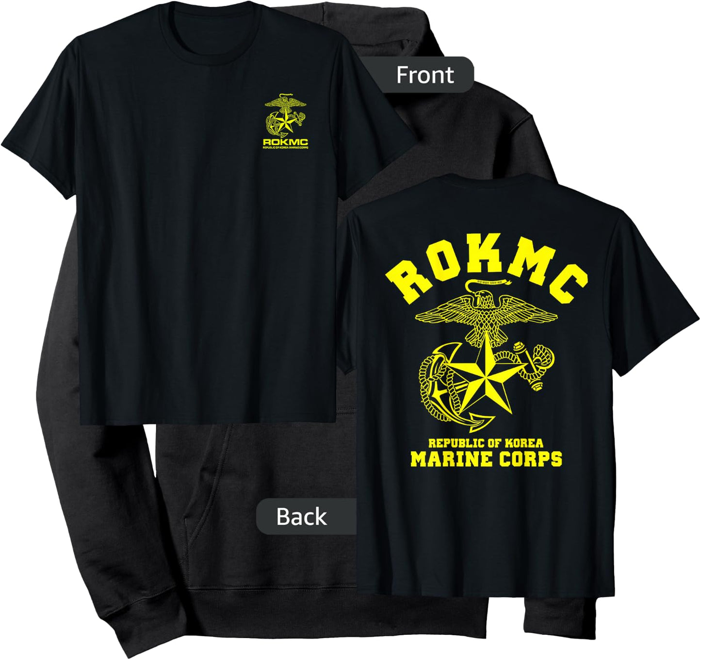 MechaProject ROKMC Korean Navy Diver Military - Men's Adults Classic Fit Black Short Sleeve - Small Hoodie - Hoodie | Black
