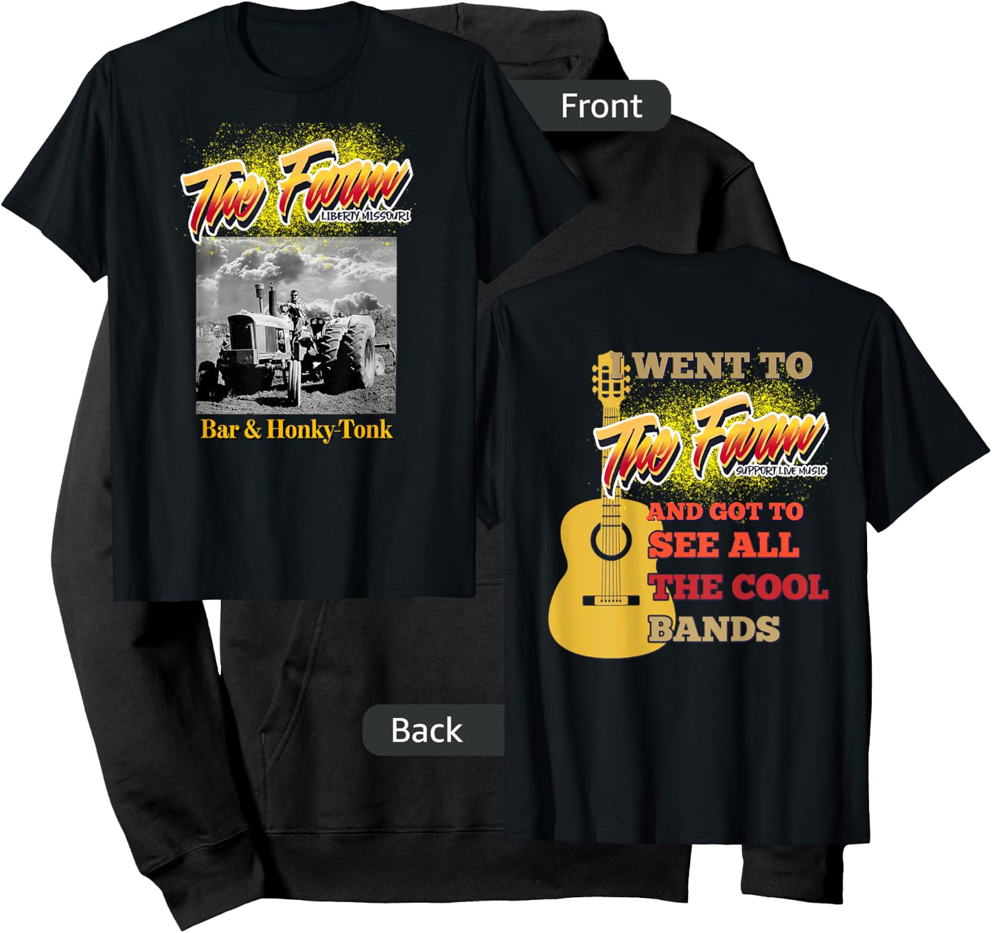 The Farm Liberty Missouri USA Live Music Bar Honky-tonk #3 Hoodie - Hoodie | Black