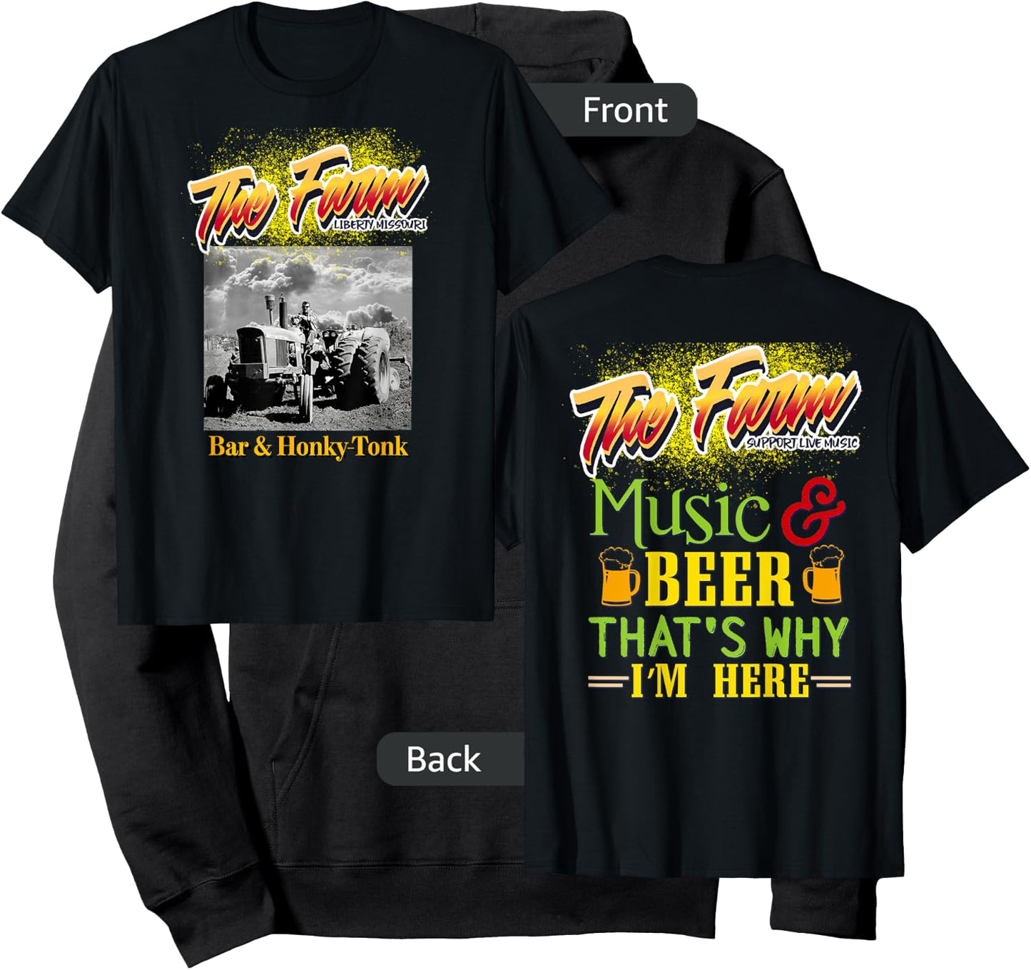 The Farm Liberty Missouri USA Live Music Bar Honky-tonk #1 Hoodie - Hoodie | Black