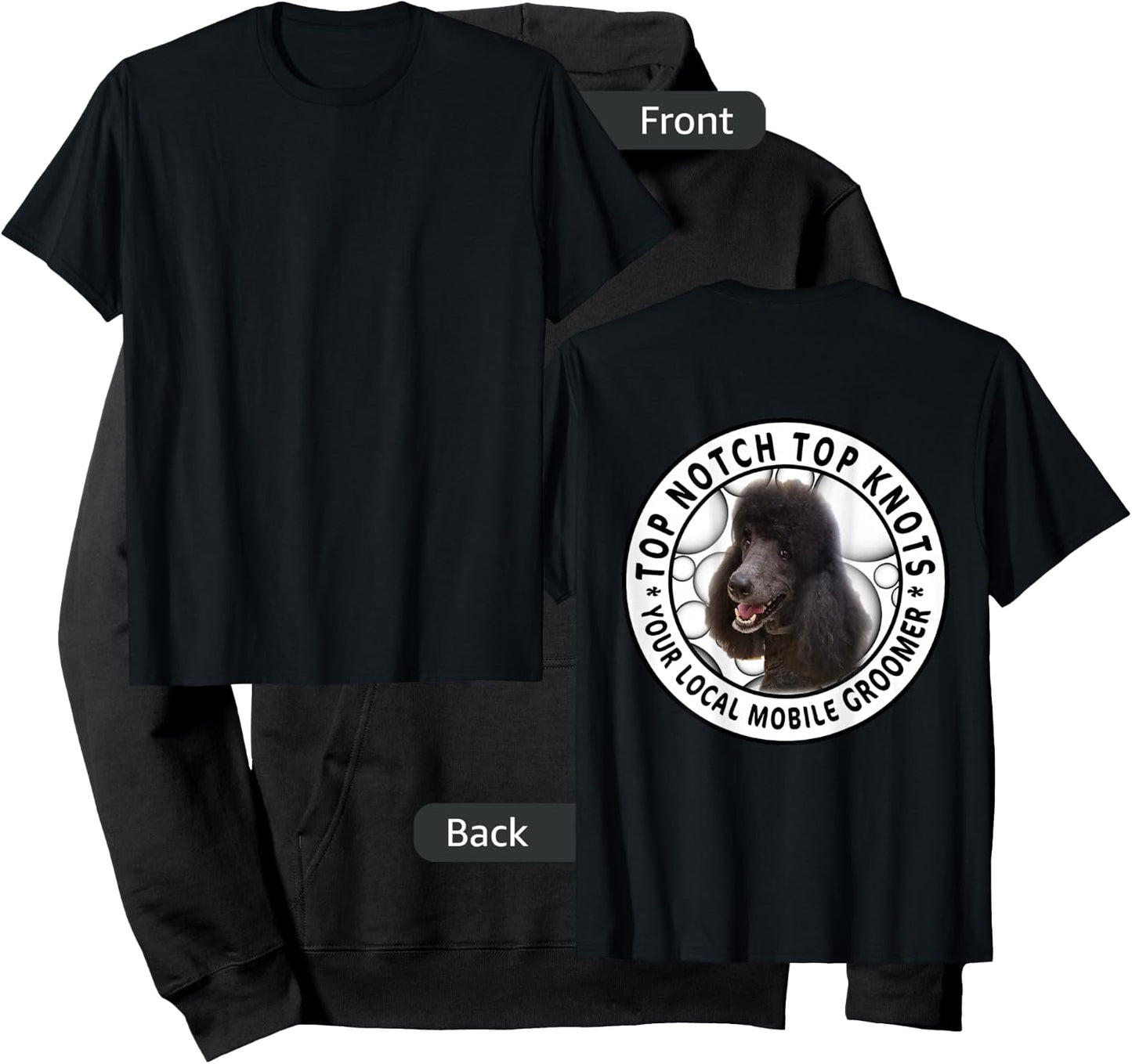 Top Notch Top Knots Mobile Grooming Customer Loyalty Hoodie - Hoodie | Black