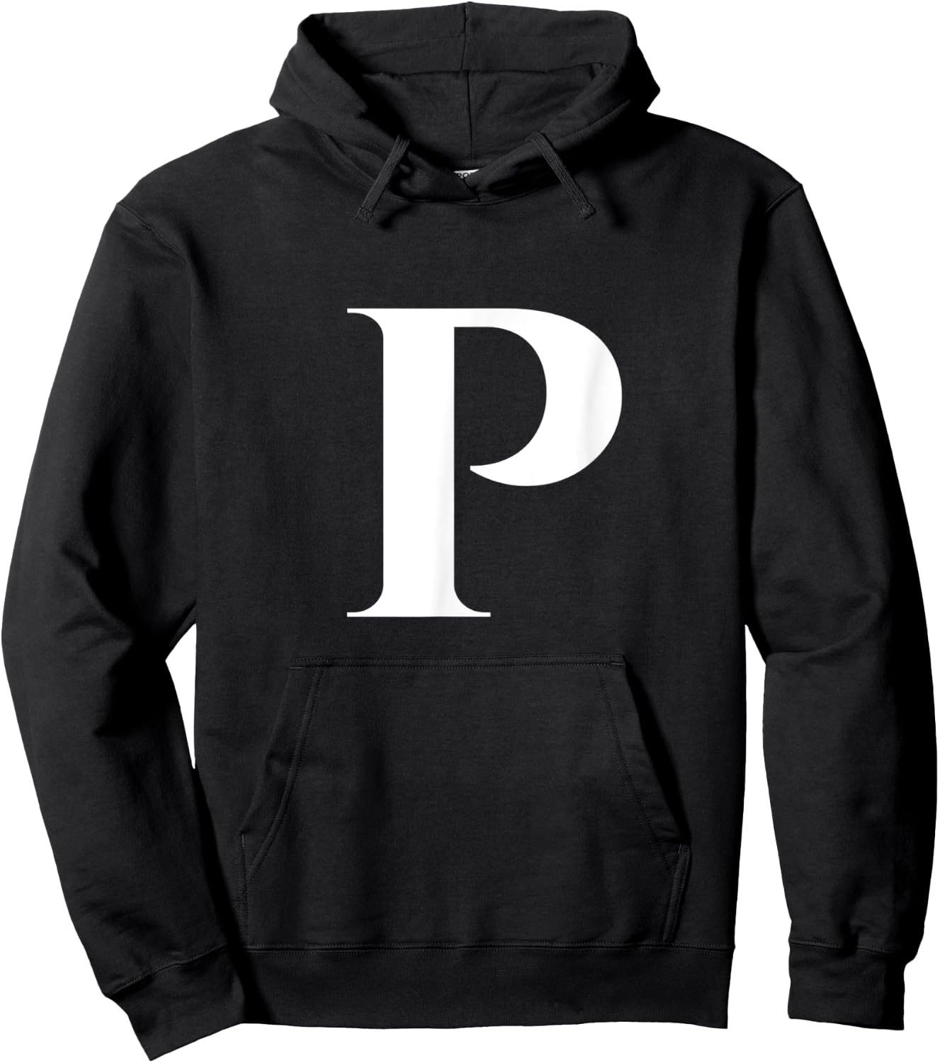 Enjoy Cool P Alphabet Cute Initial Monogram Letter P Graphic Hoodie - Hoodie | Black