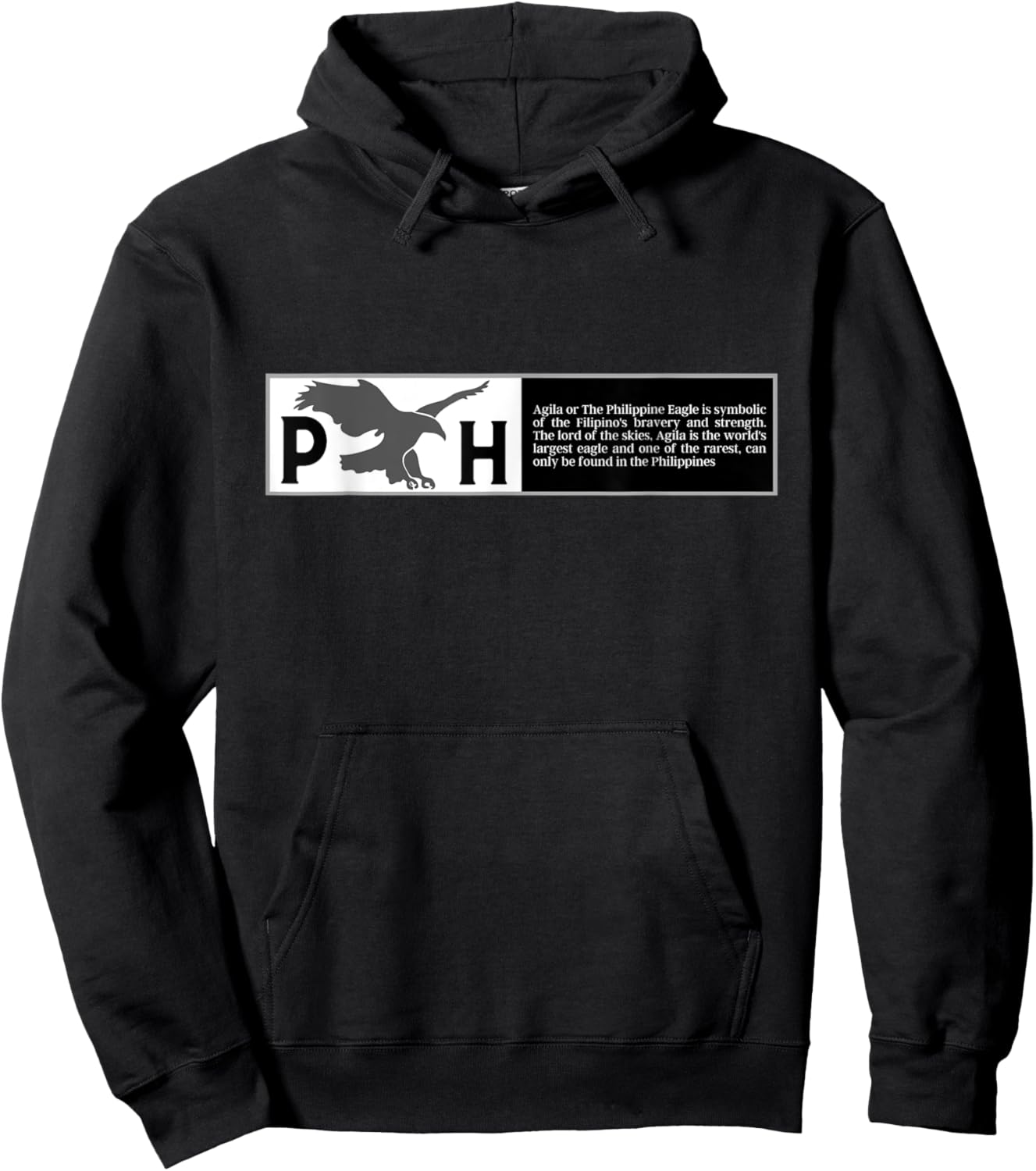 Agila - The Philippine Eagle Hoodie - Hoodie | Black