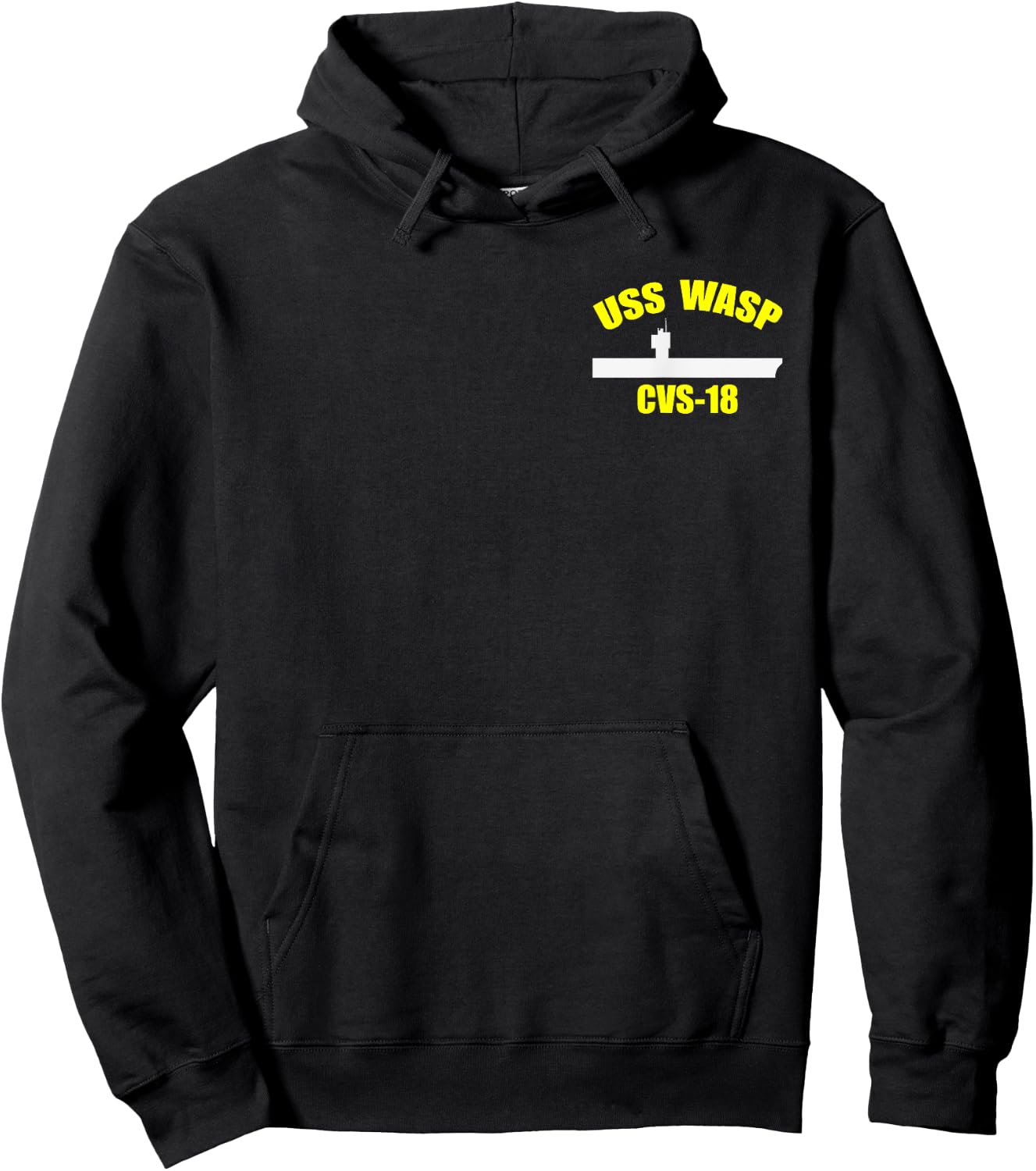 USS Wasp CVS-18 Aircraft Carrier WW2 Veteran Day Father Day Hoodie - Hoodie | Black