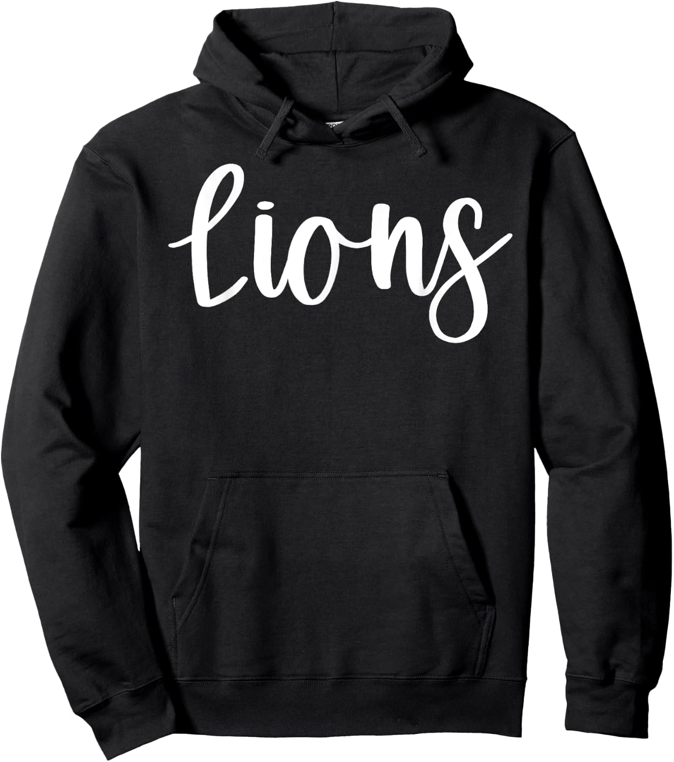 Lions School Spirit Team Mascot Game Night Hoodie - Hoodie | Black