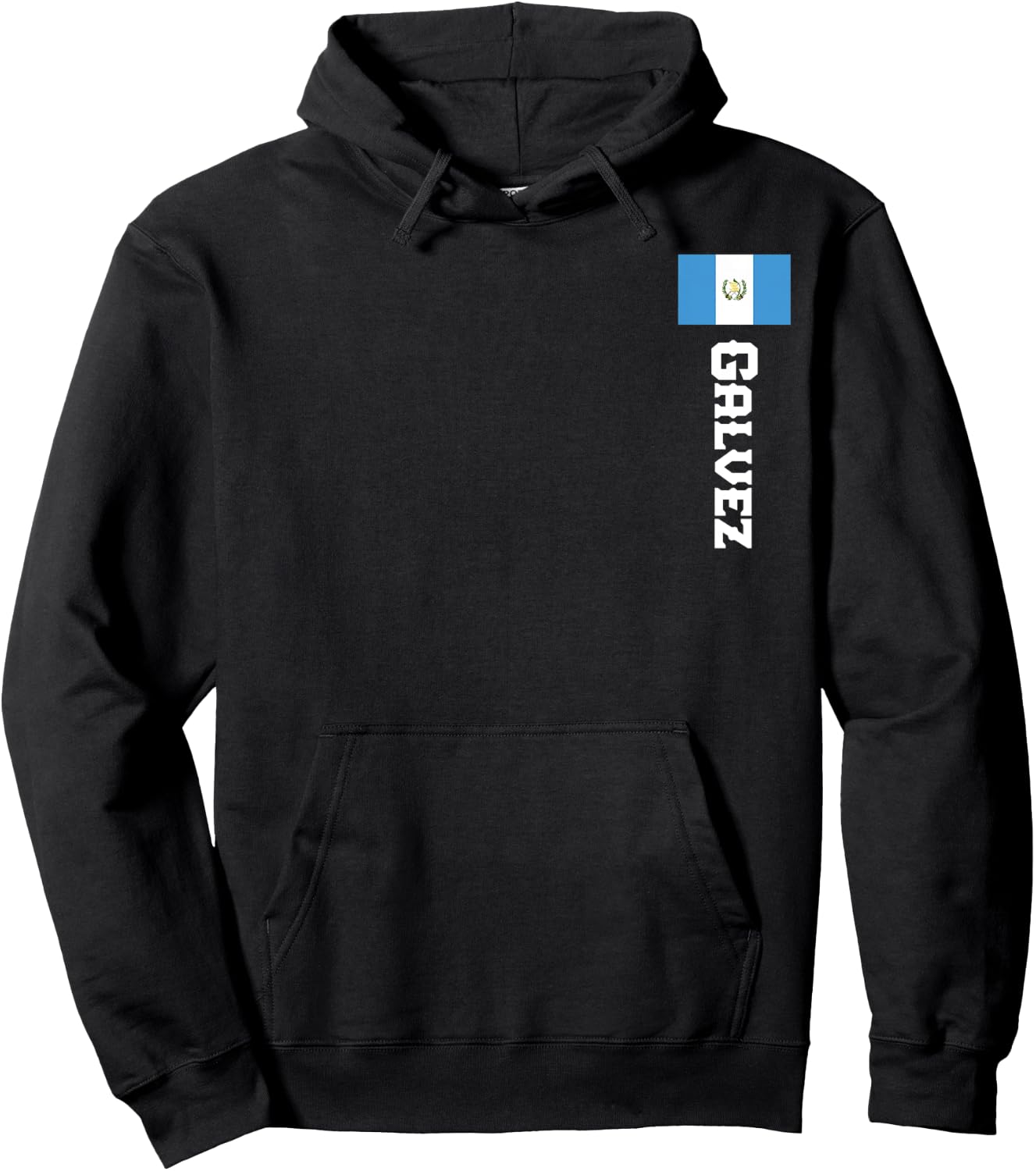 Galvez Last Name Guatemala Shirt , Women, Kids Hoodie - Hoodie | Black