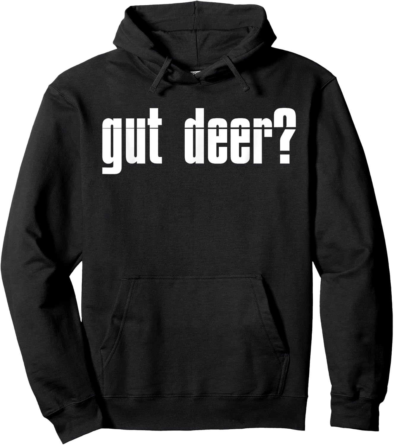 Funny Gut Deer? Hunting Graphic Women and Men Deer Hunters Hoodie - Hoodie | Black