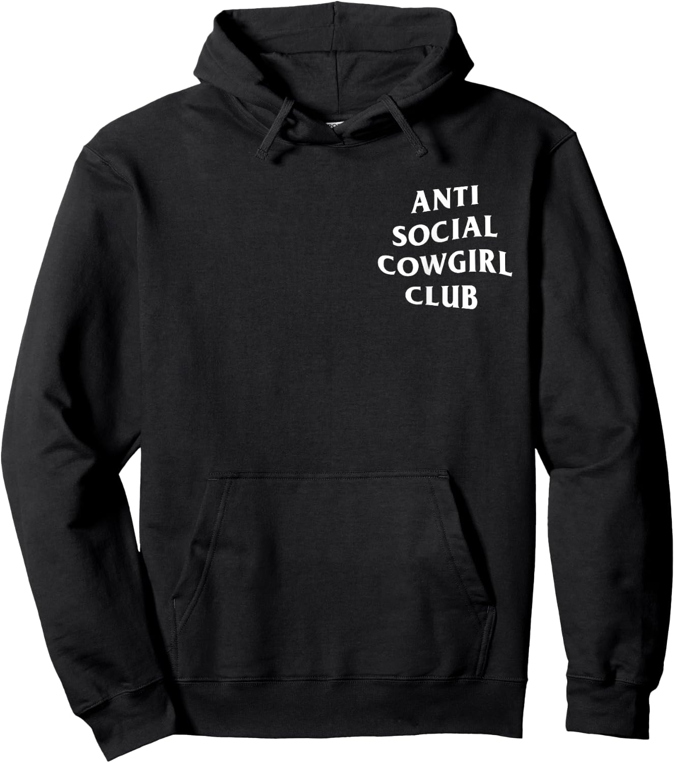 Anti social cowgirl club introvert cowgirl Hoodie - Hoodie | Black