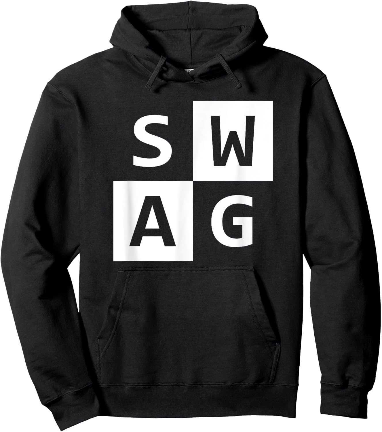Swag | Simple Deisgn Hoodie - Hoodie | Black