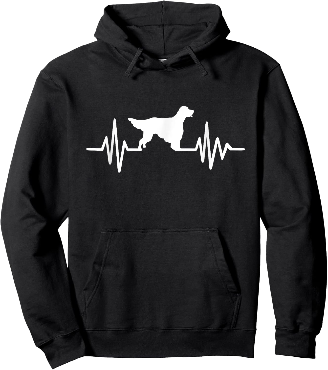 Heartbeat English Setter Hoodie - Hoodie | Black