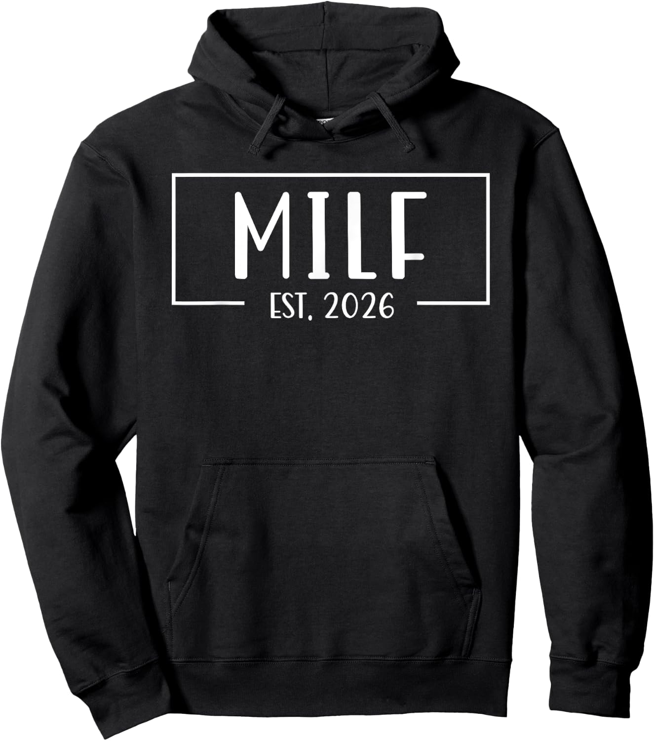 Upgraded To Milf Est. 2026 Soon To Be Mom Hoodie - Hoodie | Black